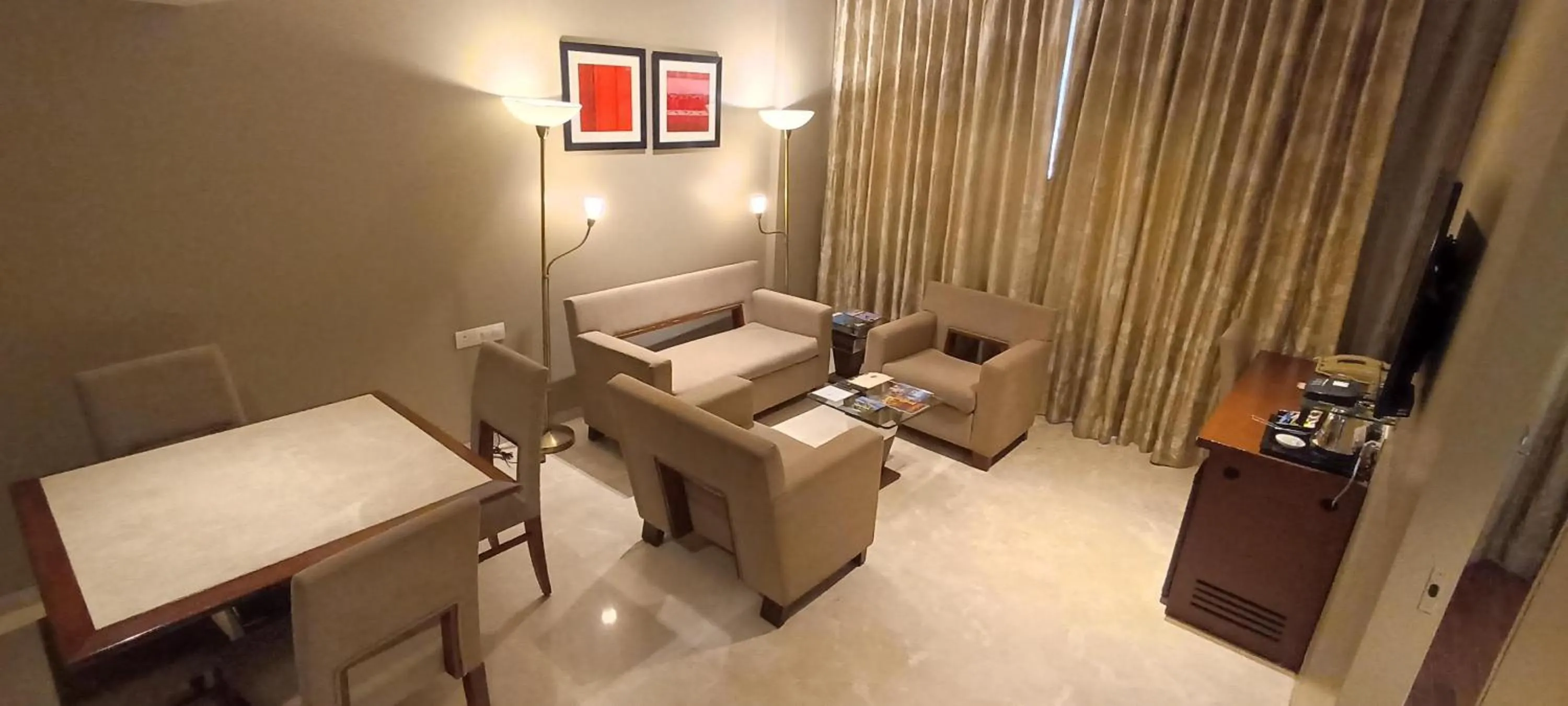 Suite Room – One way Airport Transfer , 25 % Discount on Food & Beverage and 15% Discount on Laundry Services - single occupancy in Royal Orchid Central Vadodara