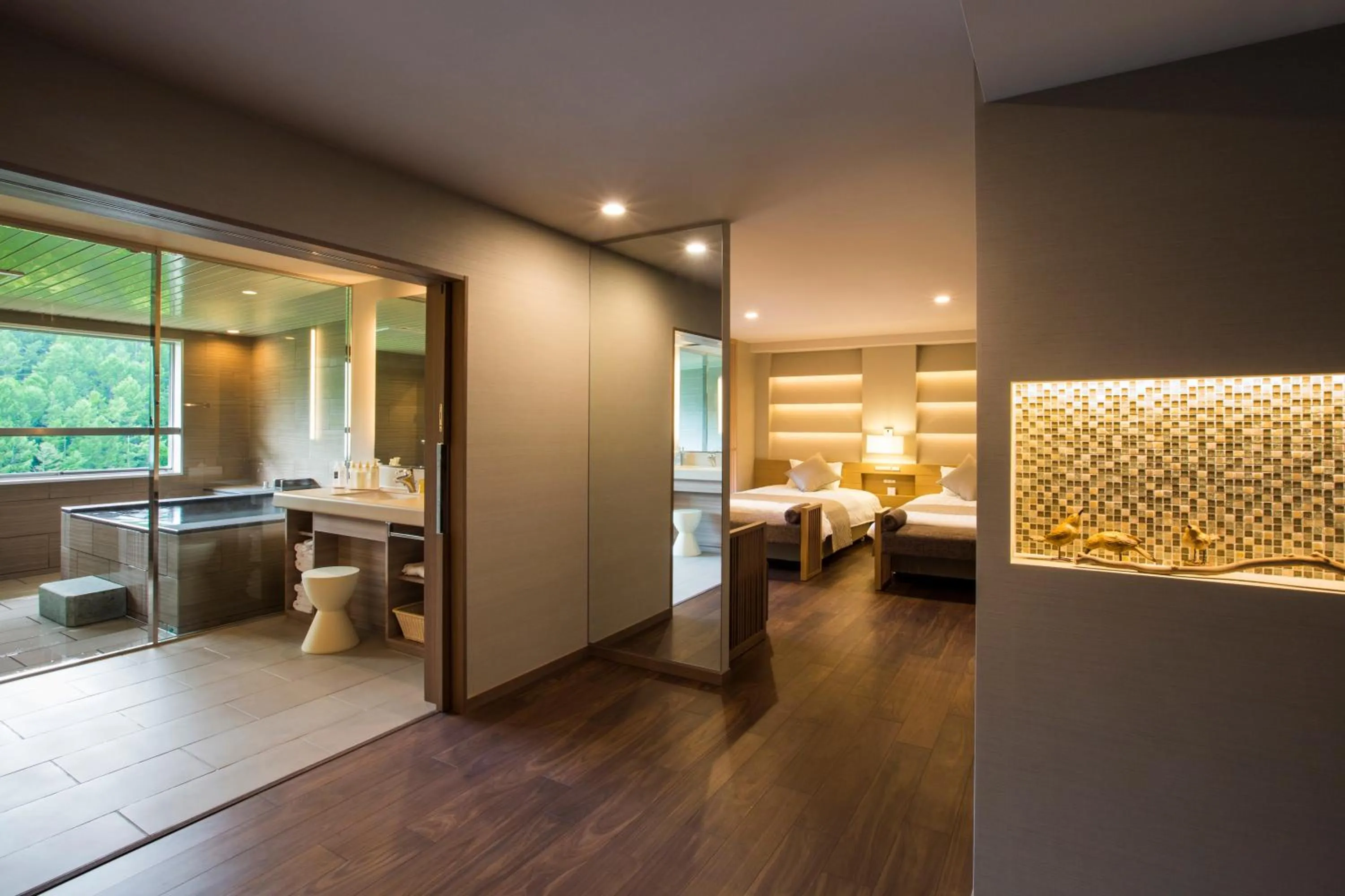 Executive Room with Tatami Area with Hot spring bath - single occupancy - Non-Smoking in Midorinokaze Resort Kitayuzawa