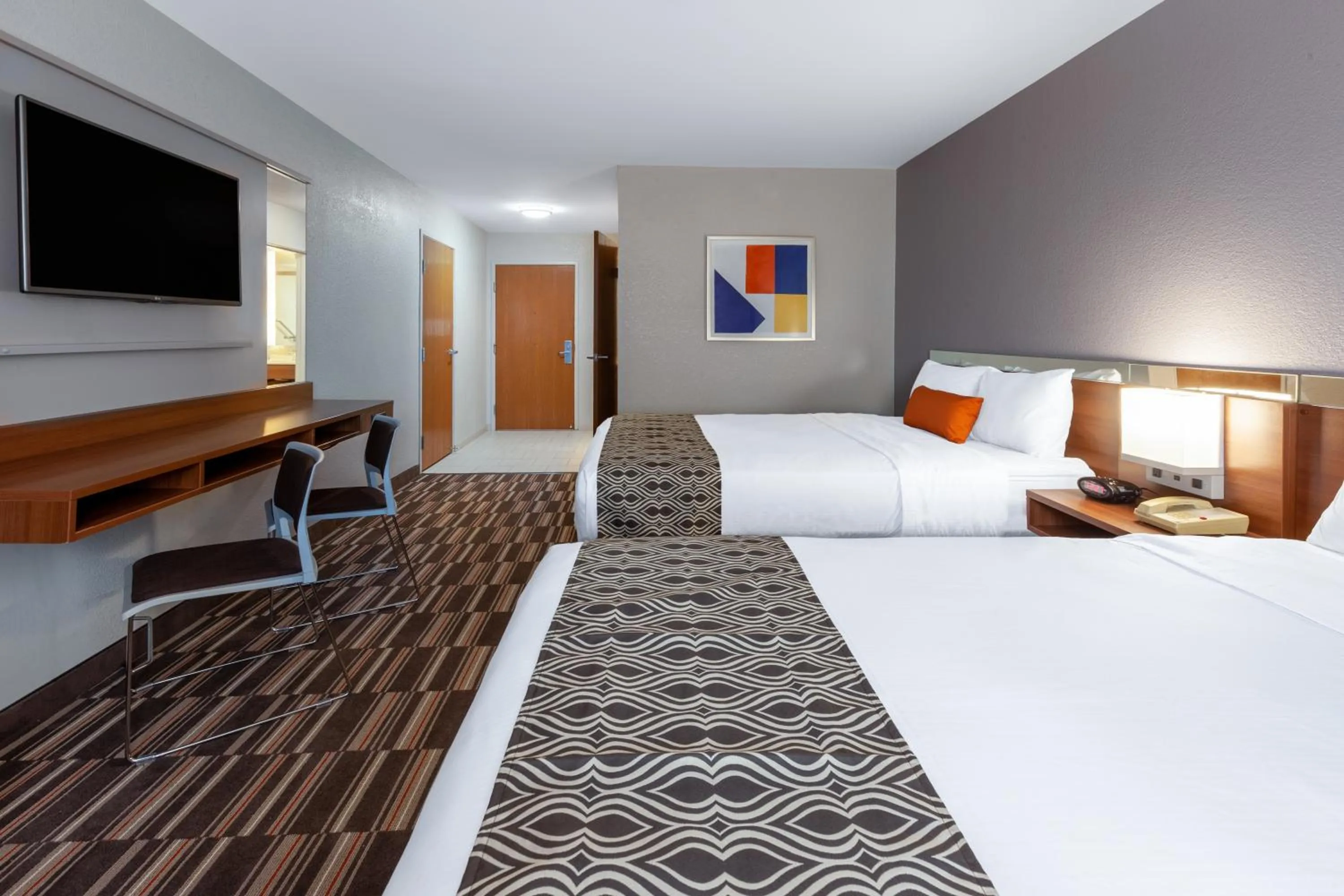 Queen Room with Two Queen Beds and Bath Tub - Mobility/Hearing Access - Non-Smoking in Microtel Inn & Suites by Wyndham Sunbury - Columbus North