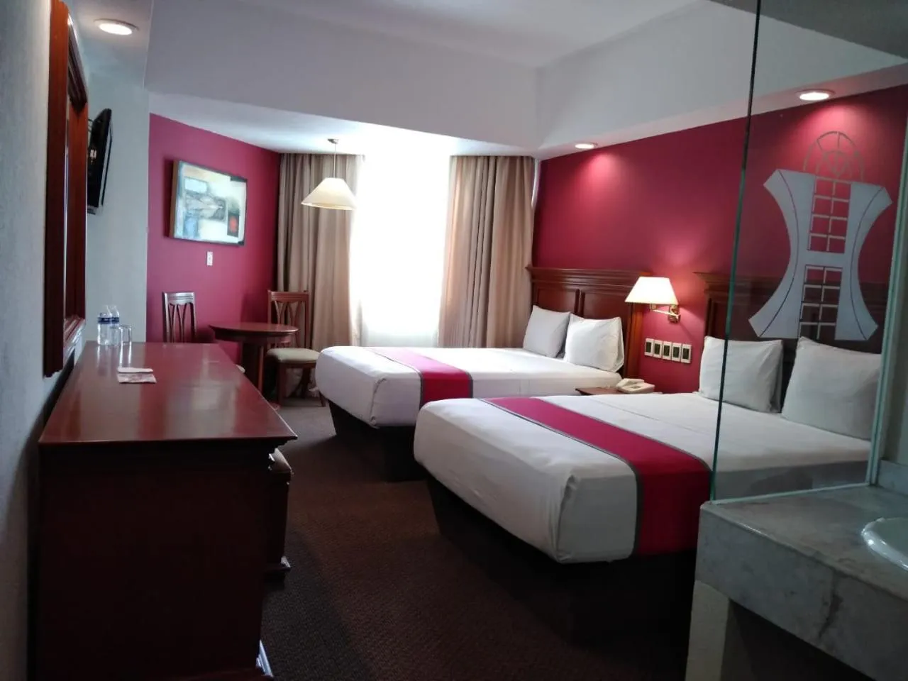 Double Room with Two Double Beds - single occupancy in Hotel Lois Veracruz