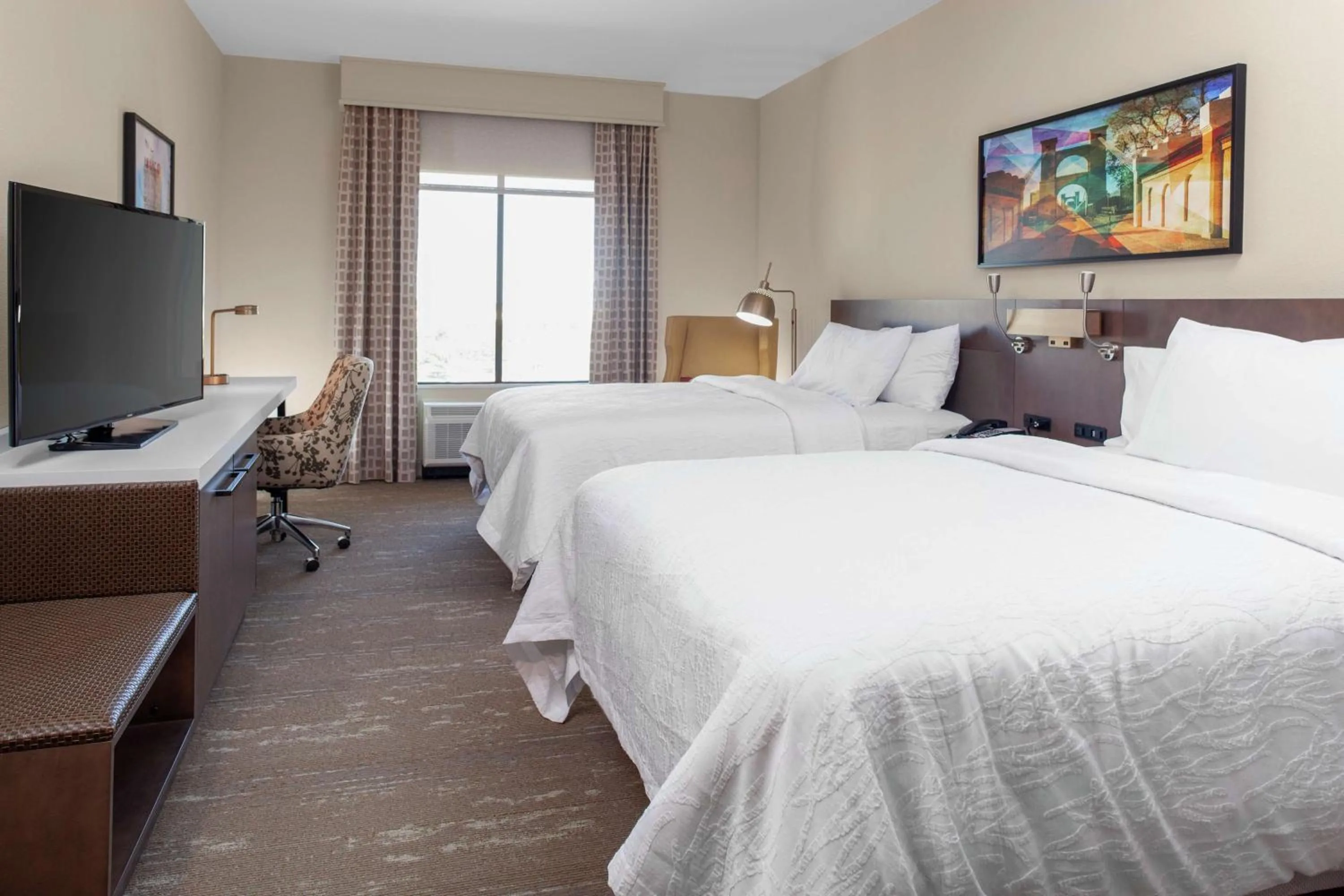 Queen Room with Two Queen Beds with Lake View in Hilton Garden Inn Waco