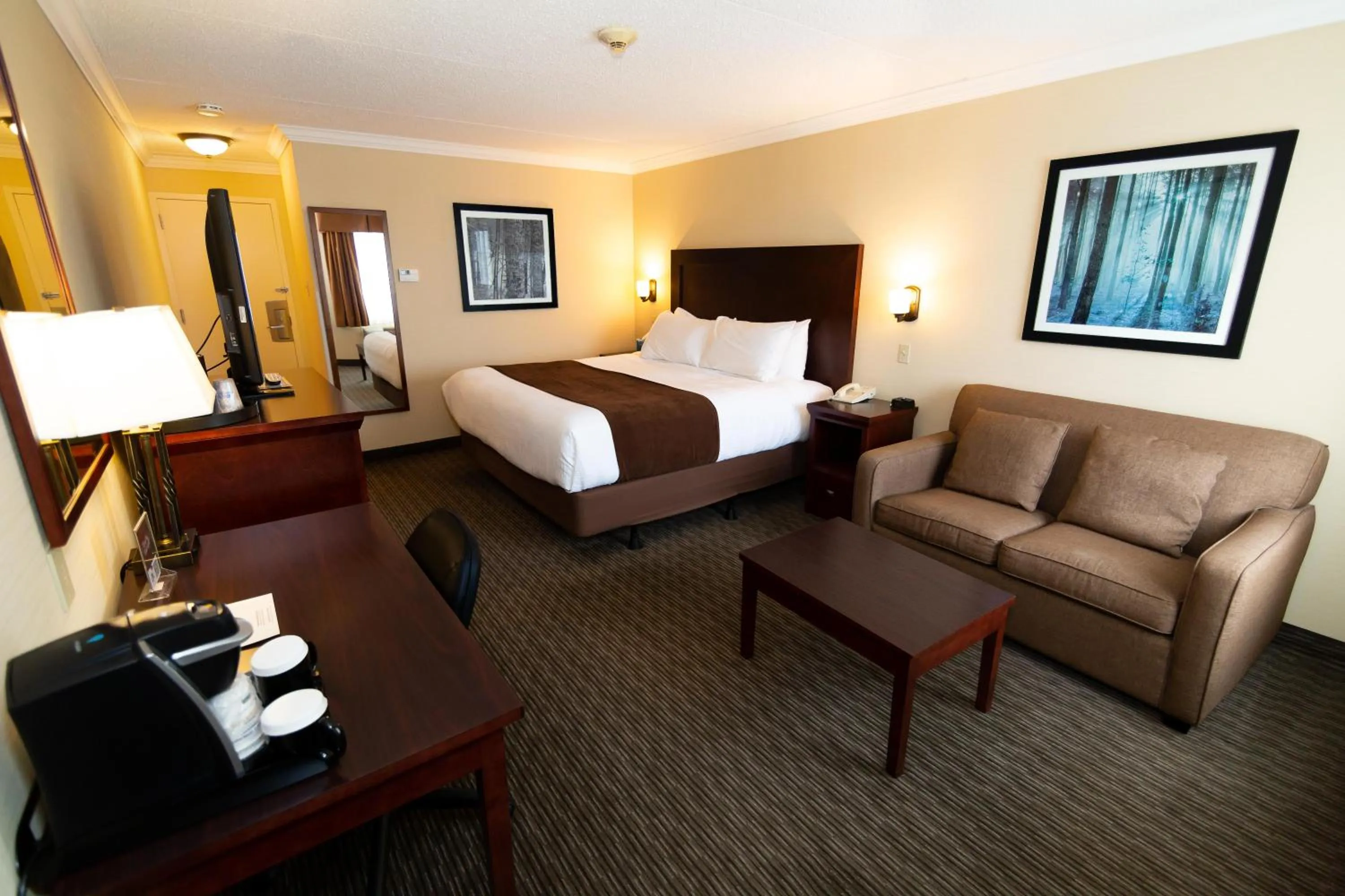 King Room- King Bed with a Sofa Bed in Best Western Plus Dryden Hotel and Conference Centre