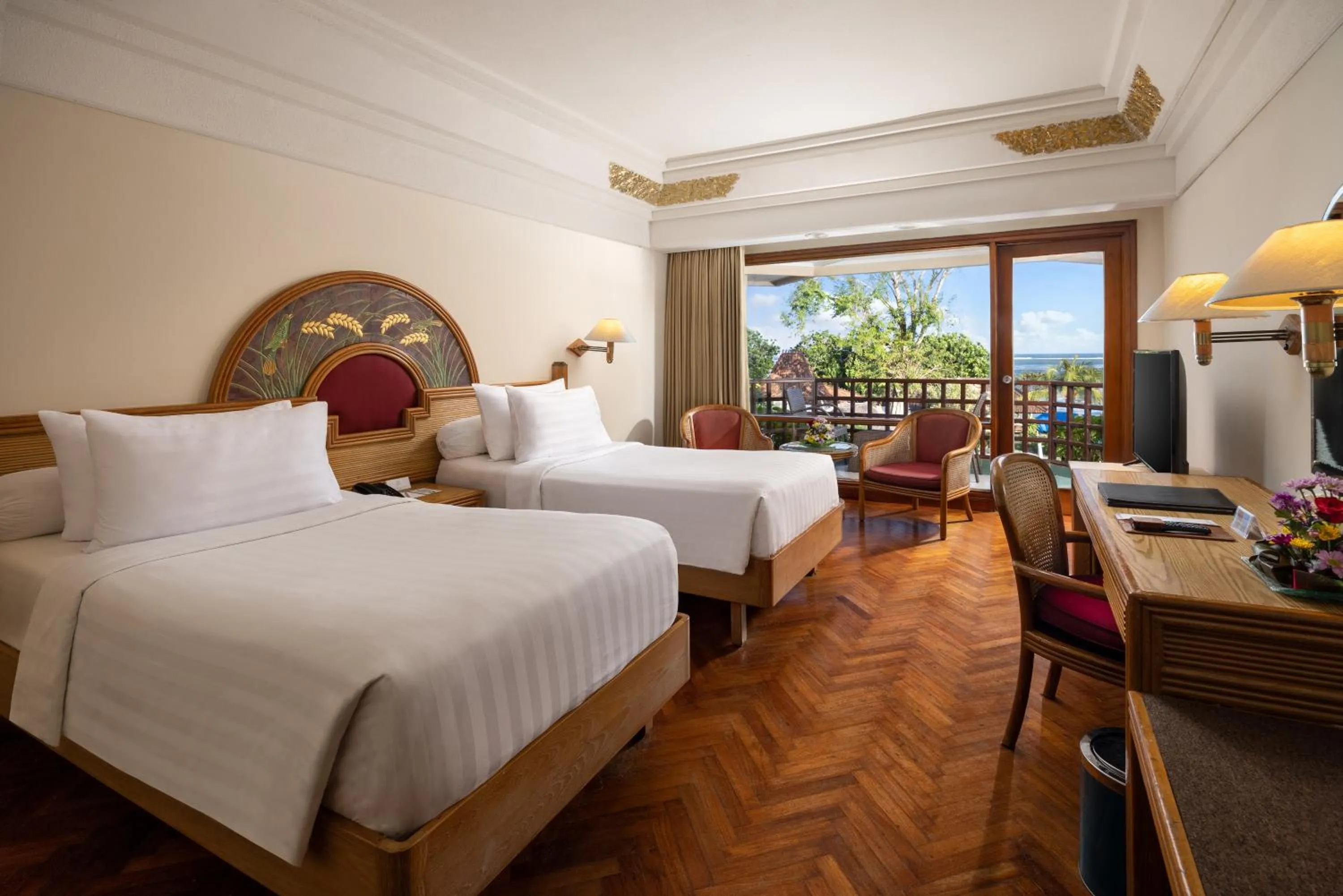 Deluxe Sea View Twin Room in Prama Sanur Beach Bali