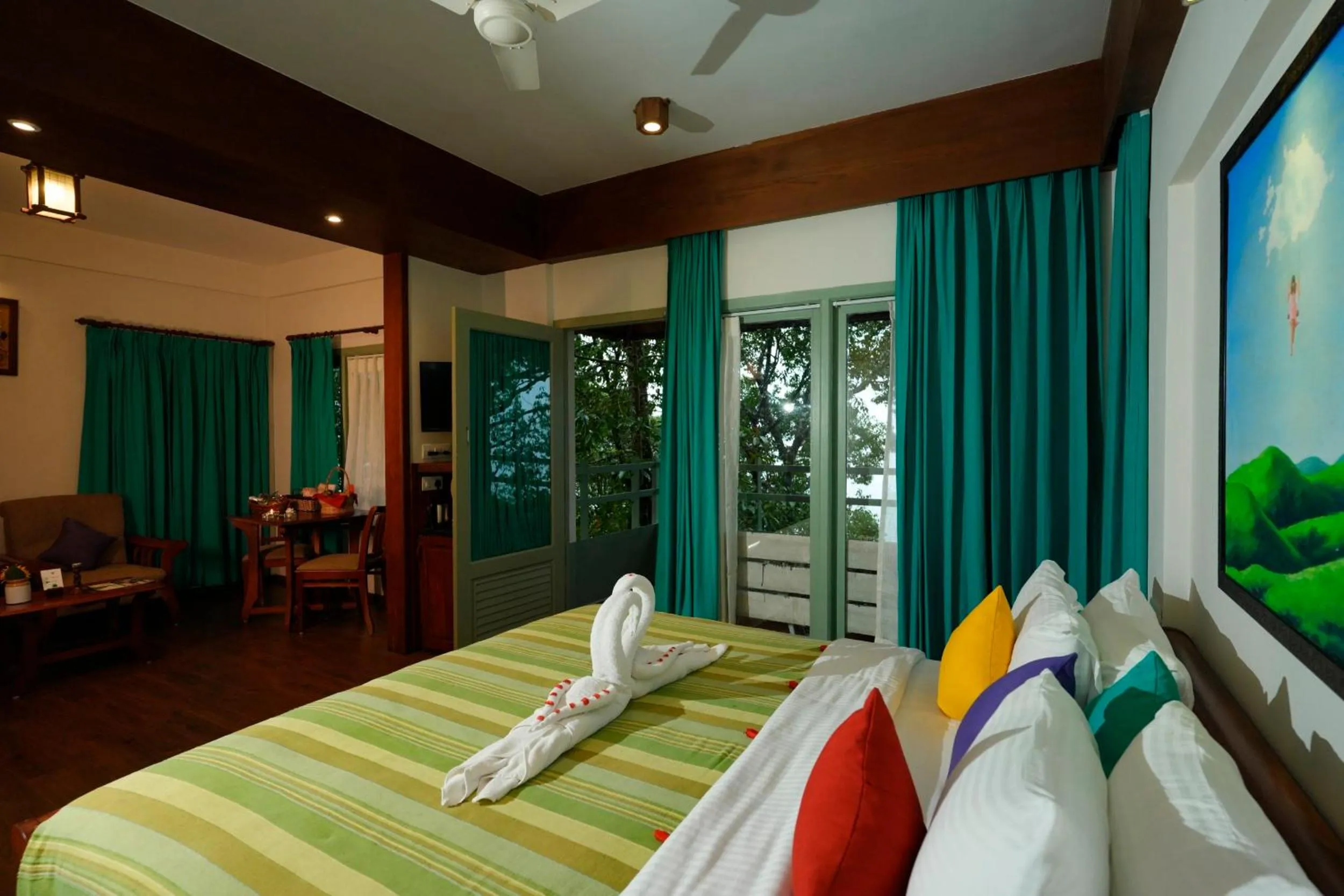 Valley facing suite with bathtub  in Blackberry Hills Munnar Nature Resort & Spa