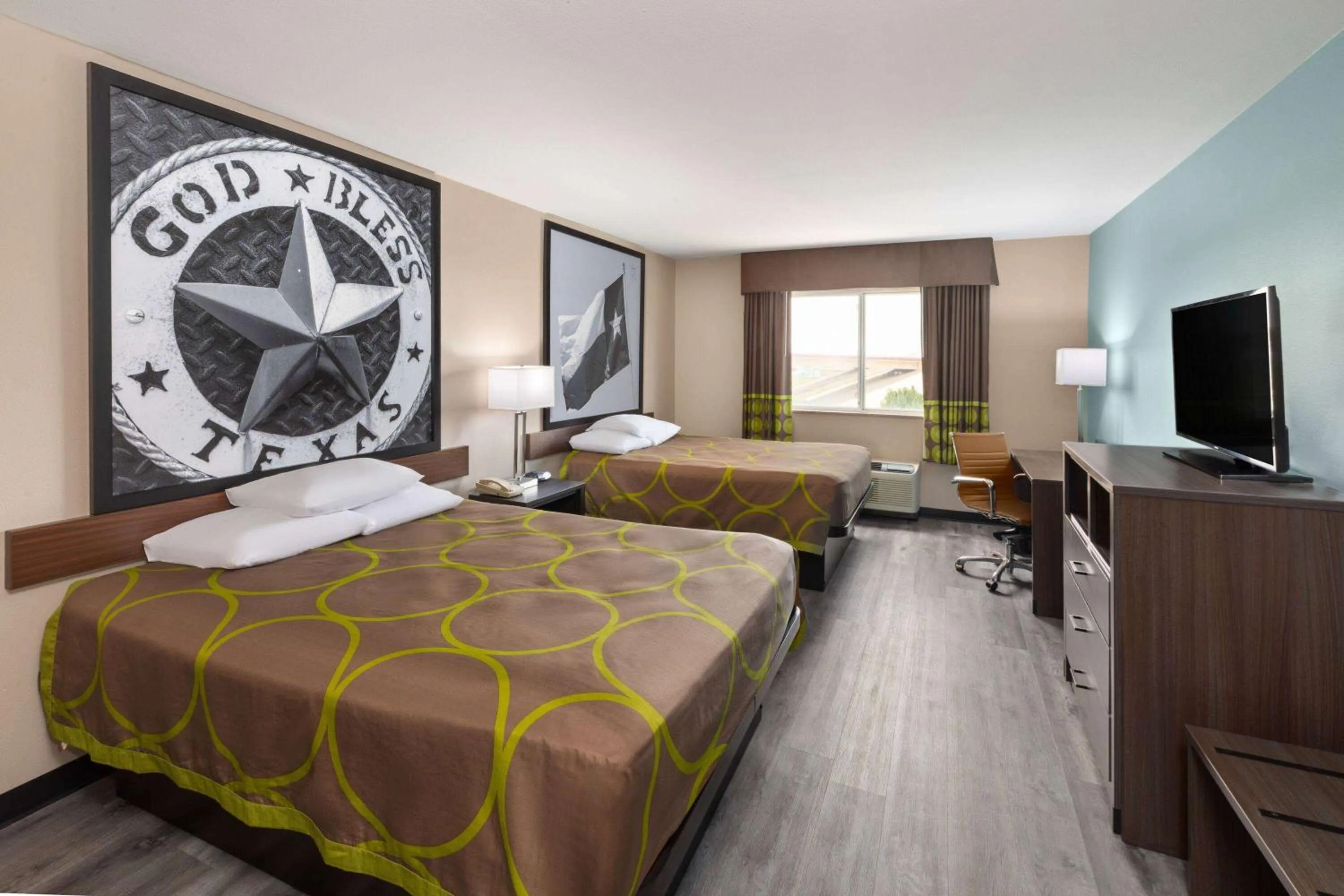 Queen Room with Two Queen Beds - Non-Smoking in Super 8 by Wyndham Lubbock West