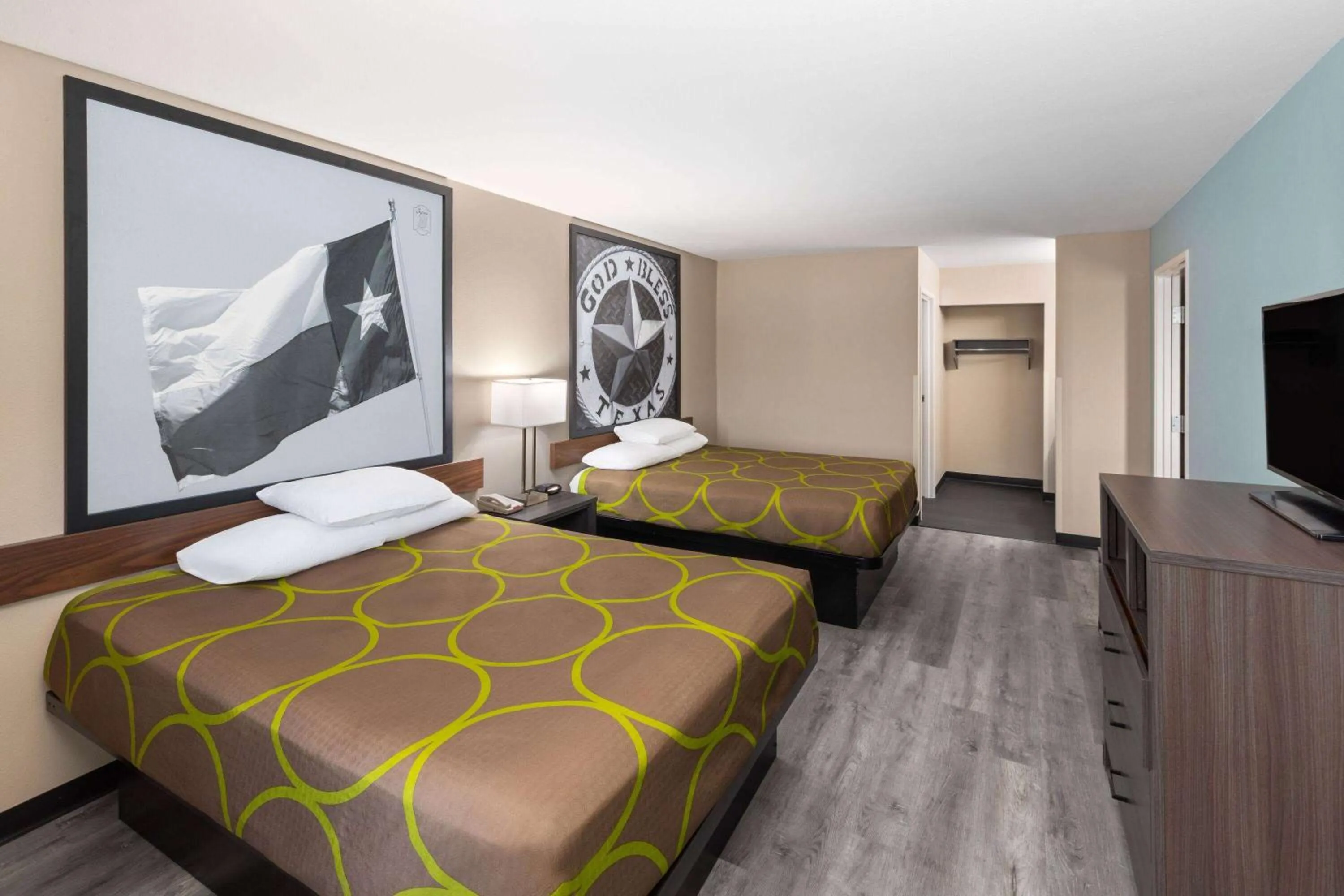 One-Bedroom Deluxe Suite with Two Queen Beds - Non-Smoking in Super 8 by Wyndham Lubbock West