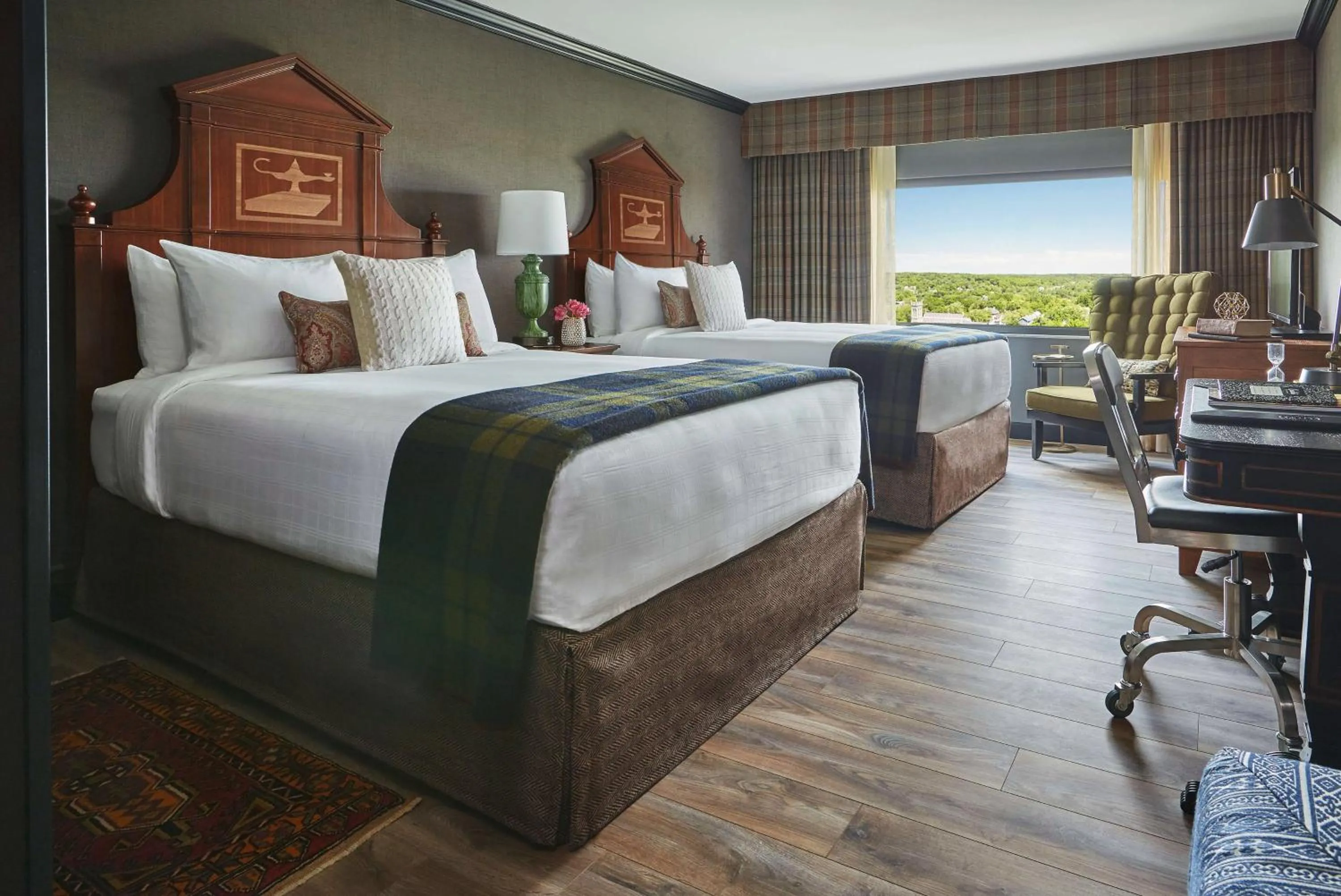 Graduate Queen Room with Two Queen Beds - High Floor in Graduate by Hilton Ann Arbor