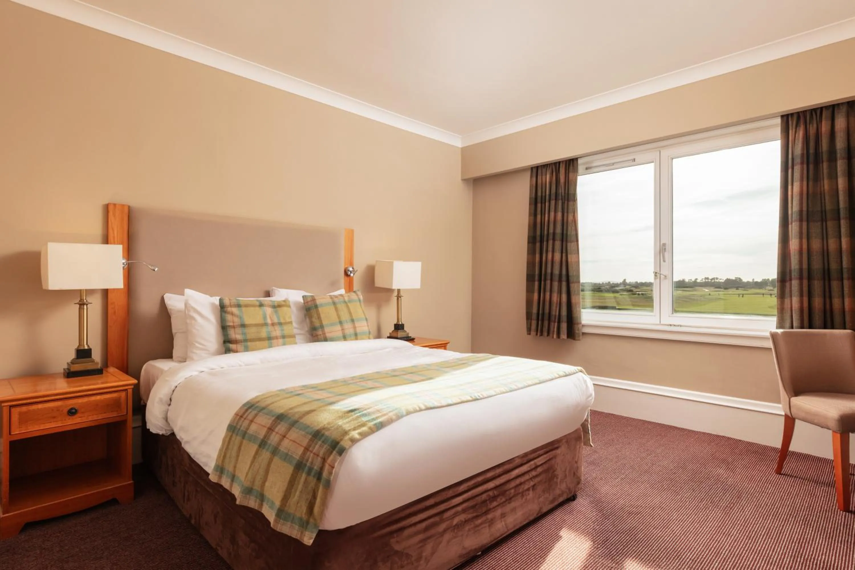 Superior Double Room with Golf View in Carnoustie Golf Hotel 'A Bespoke Hotel’