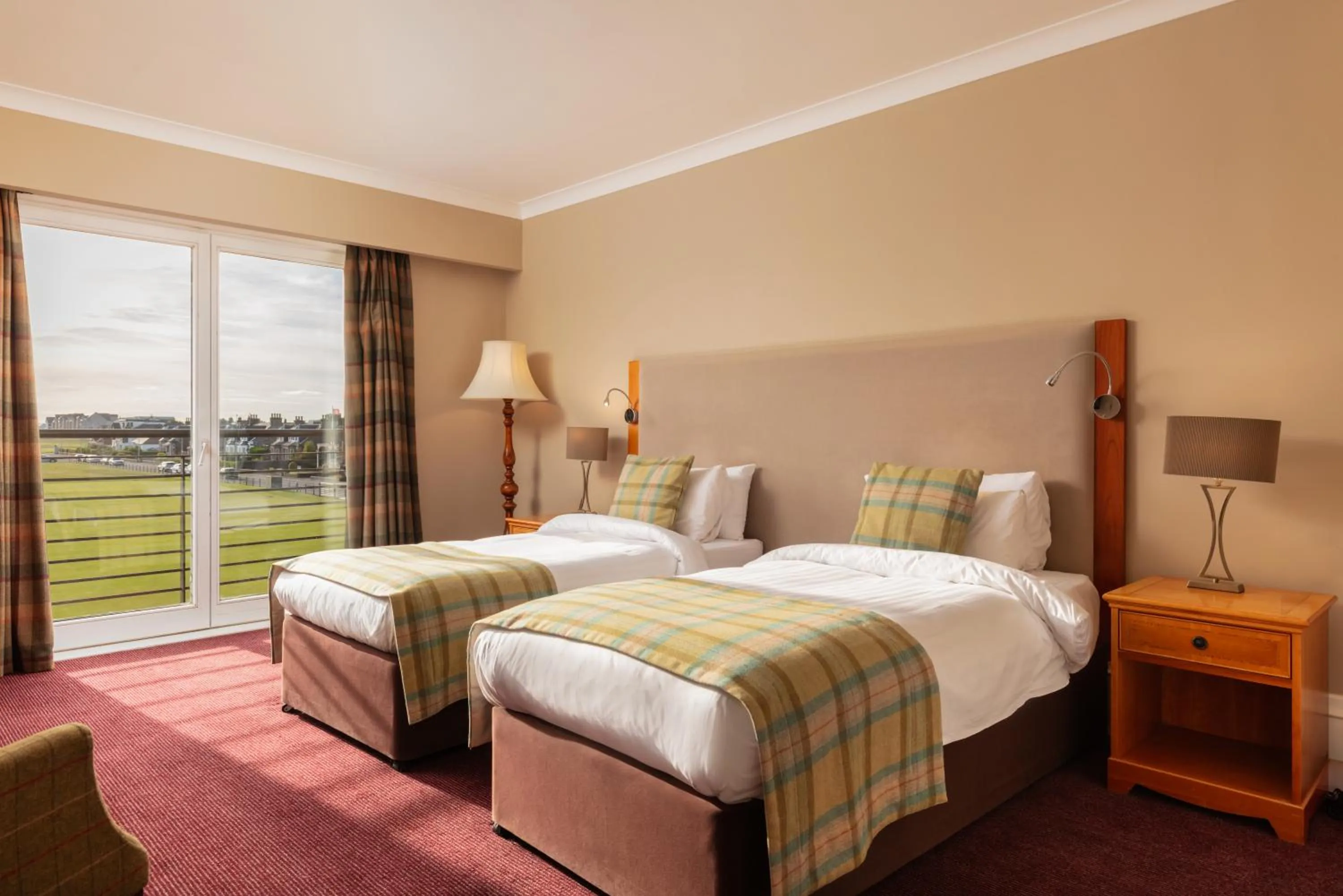 Twin Room with Golf View in Carnoustie Golf Hotel 'A Bespoke Hotel’