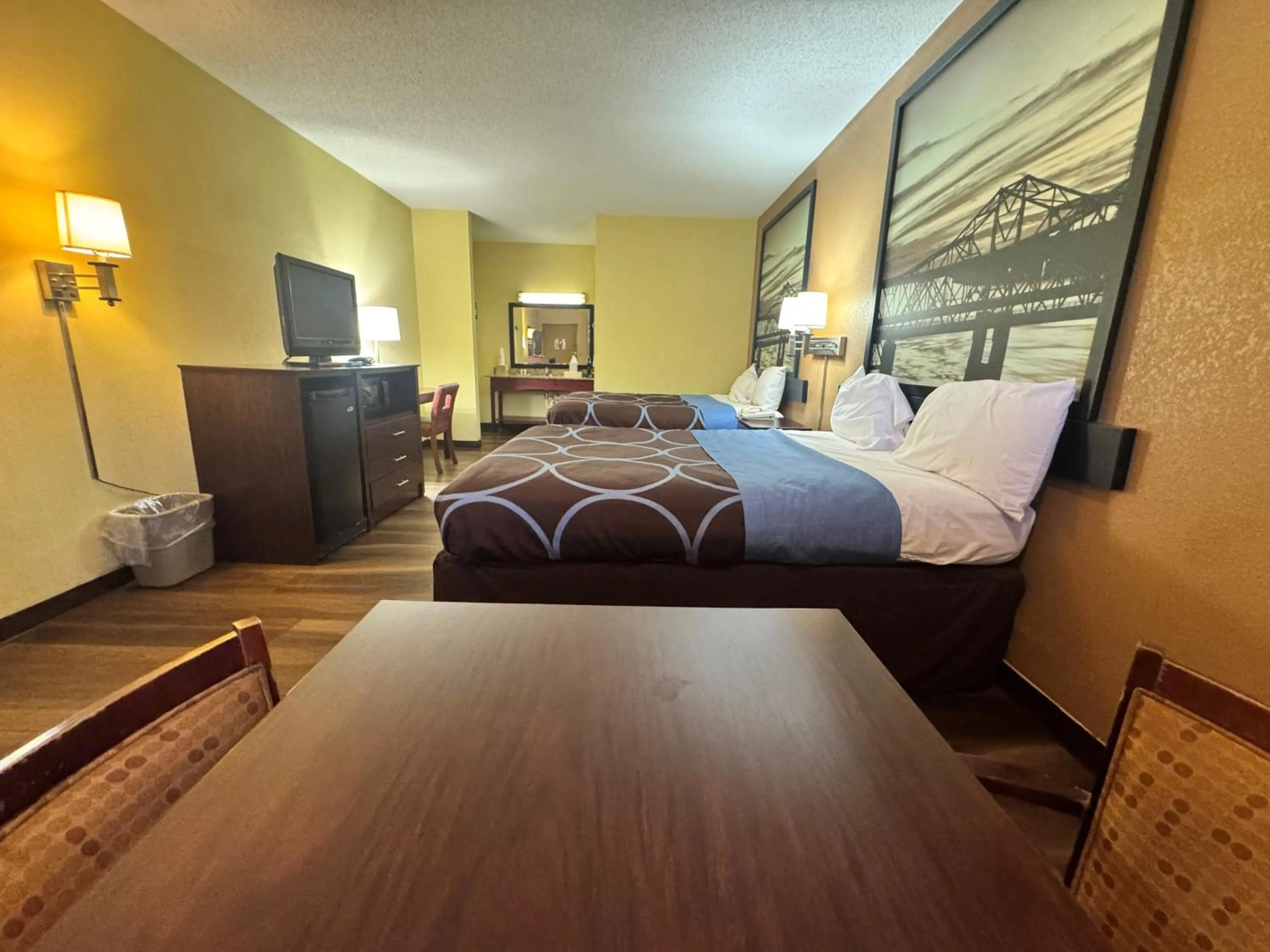 Double Room with Two Double Beds - Smoking in Super 8 by Wyndham Laurel