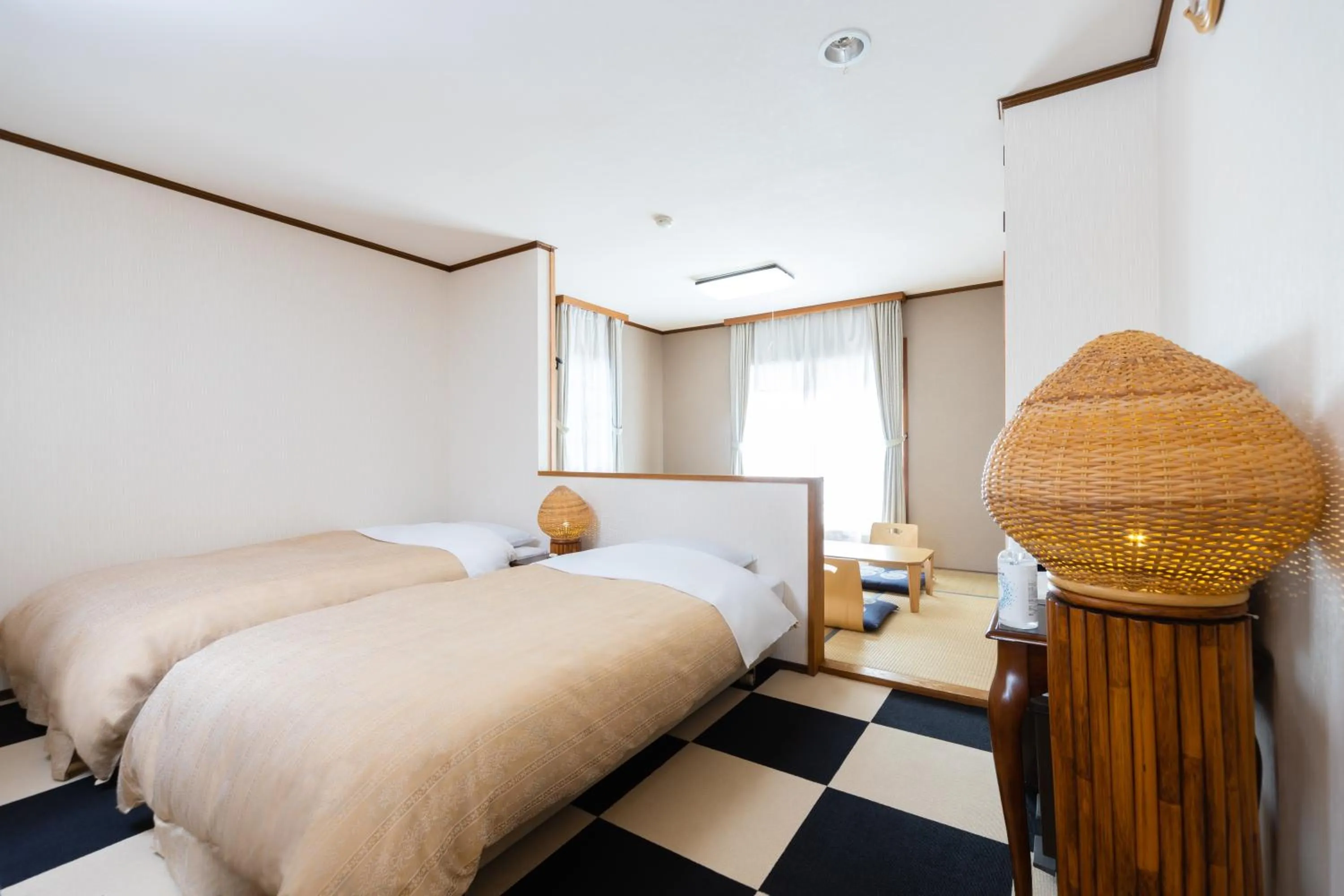 Family Room with Tatami Area and Private Bathroom in Villa Rengatei