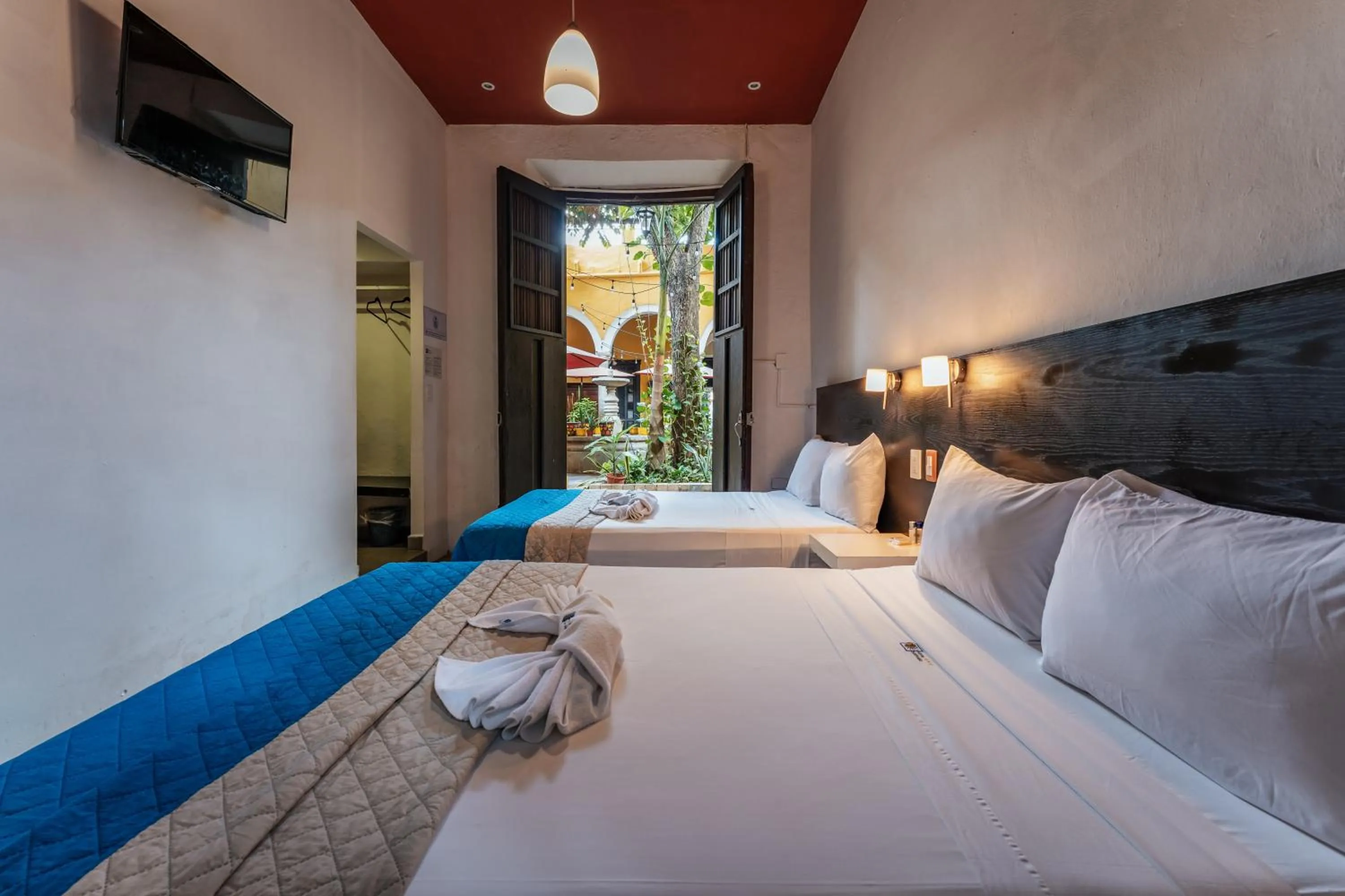 Double Room with Two Double Beds in Hotel Santiago