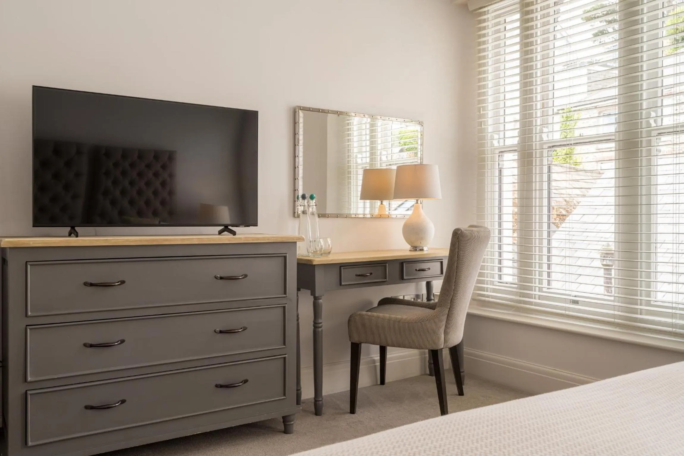 Luxury Classic Room - Street Facing View in The Old Quay House Hotel