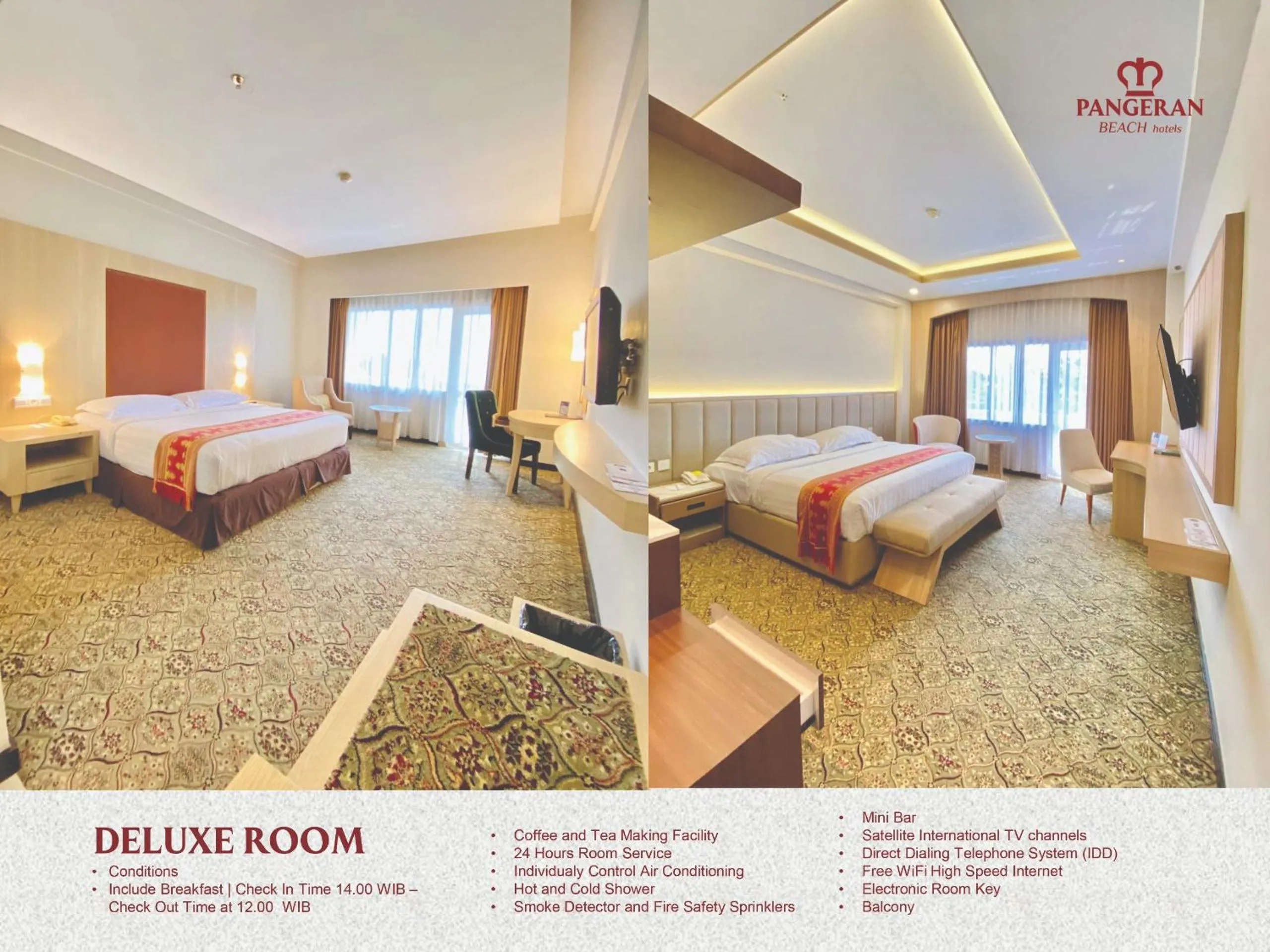 Superior Twin Room in Pangeran Beach Hotel