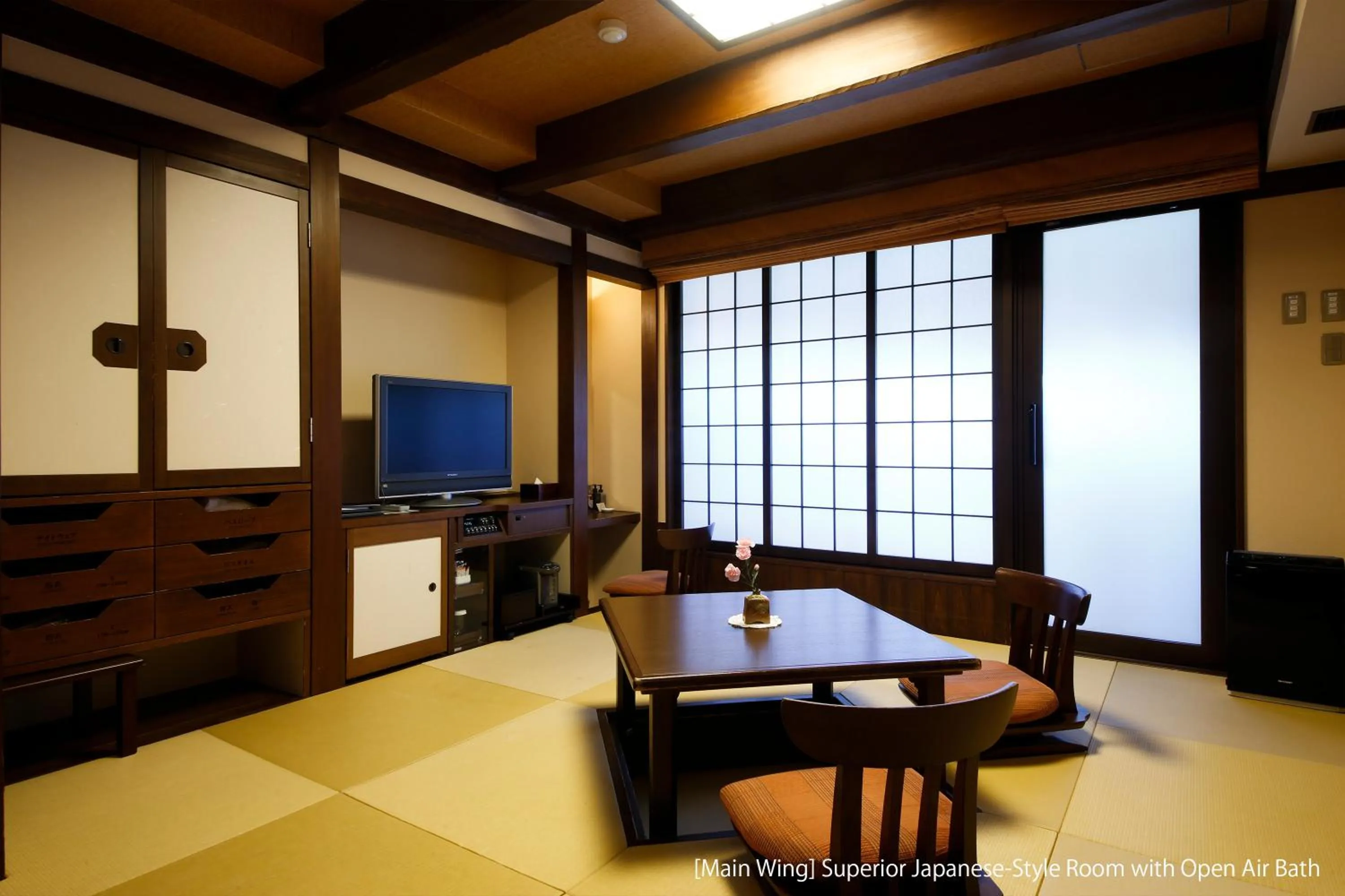 Superior Japanese-Style Room with Open Air Bath - single occupancy - Main Wing - Non-Smoking in Hida Takayama Onsen Takayama Green Hotel - KEIO GROUP HOTELS -