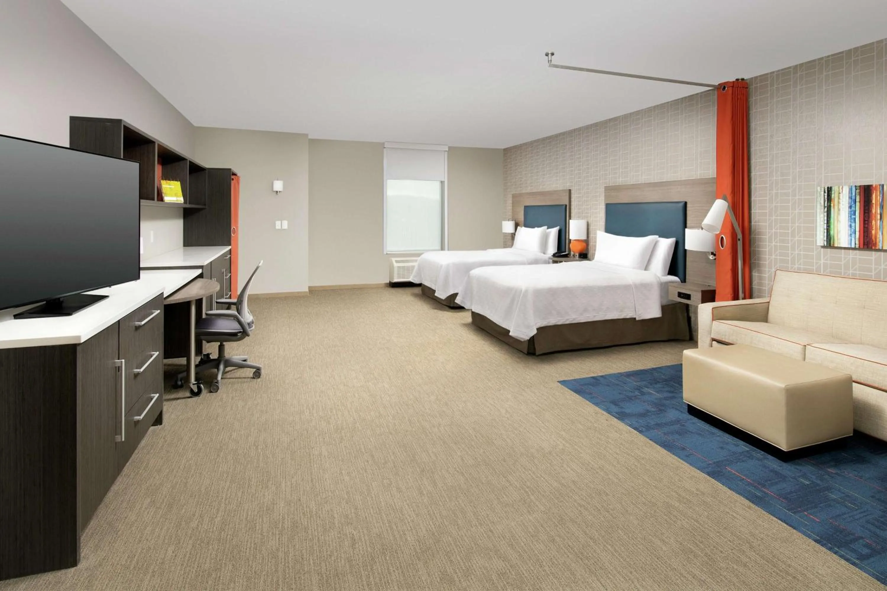 Studio Suite with Two Queen Beds - Hearing Access/Non-Smoking in Home2 Suites By Hilton Charlottesville Downtown