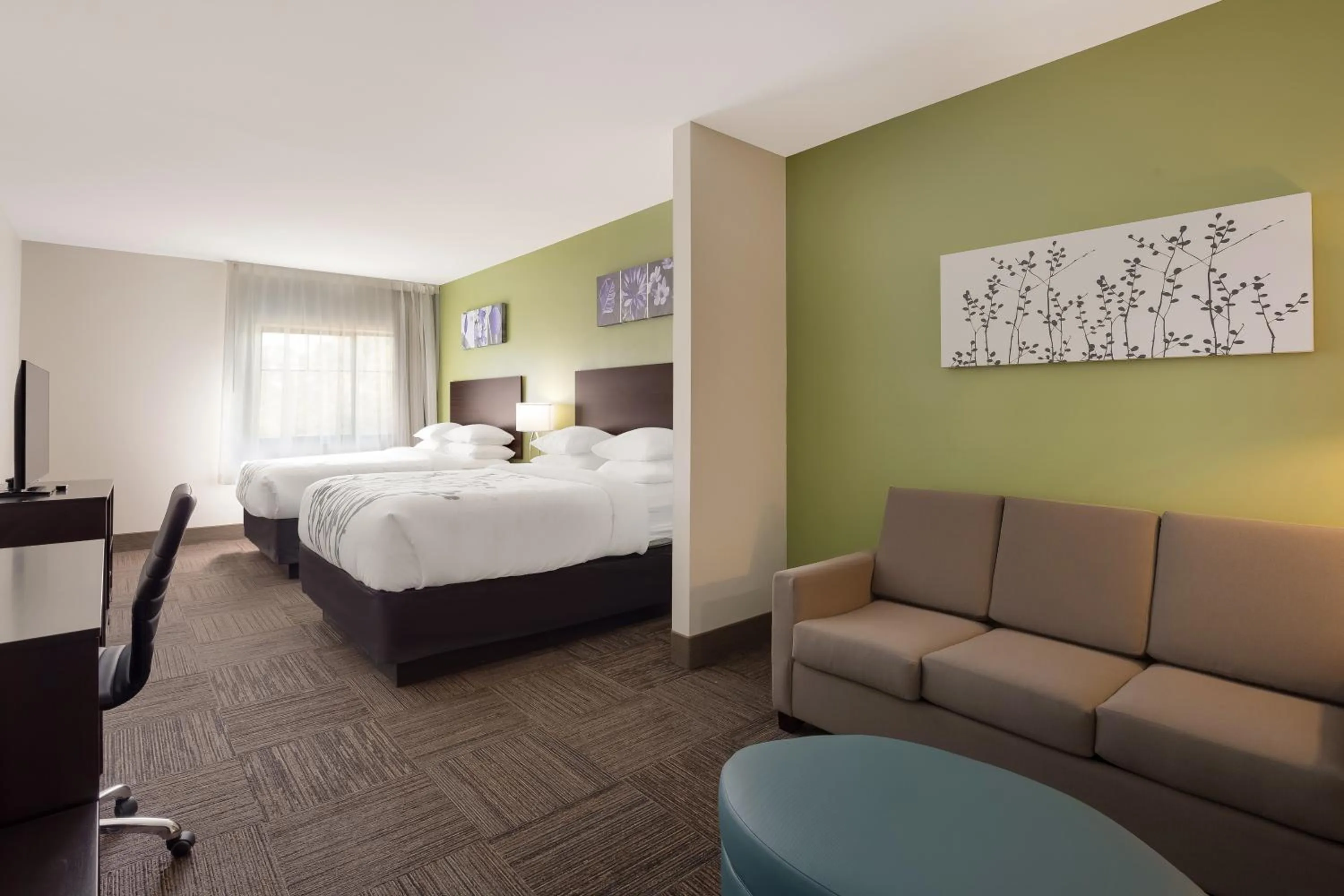 Double Suite with Two Double Beds - Non Smoking in Sleep Inn & Suites North Mobile Saraland