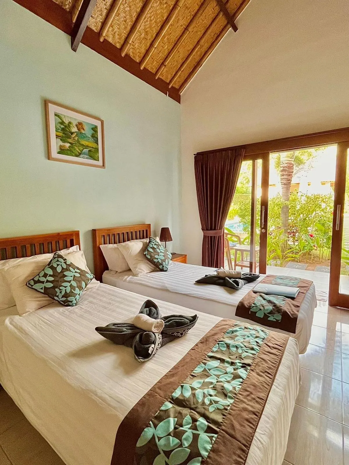 Twin Room with Garden View in Cozy Cottages Lombok