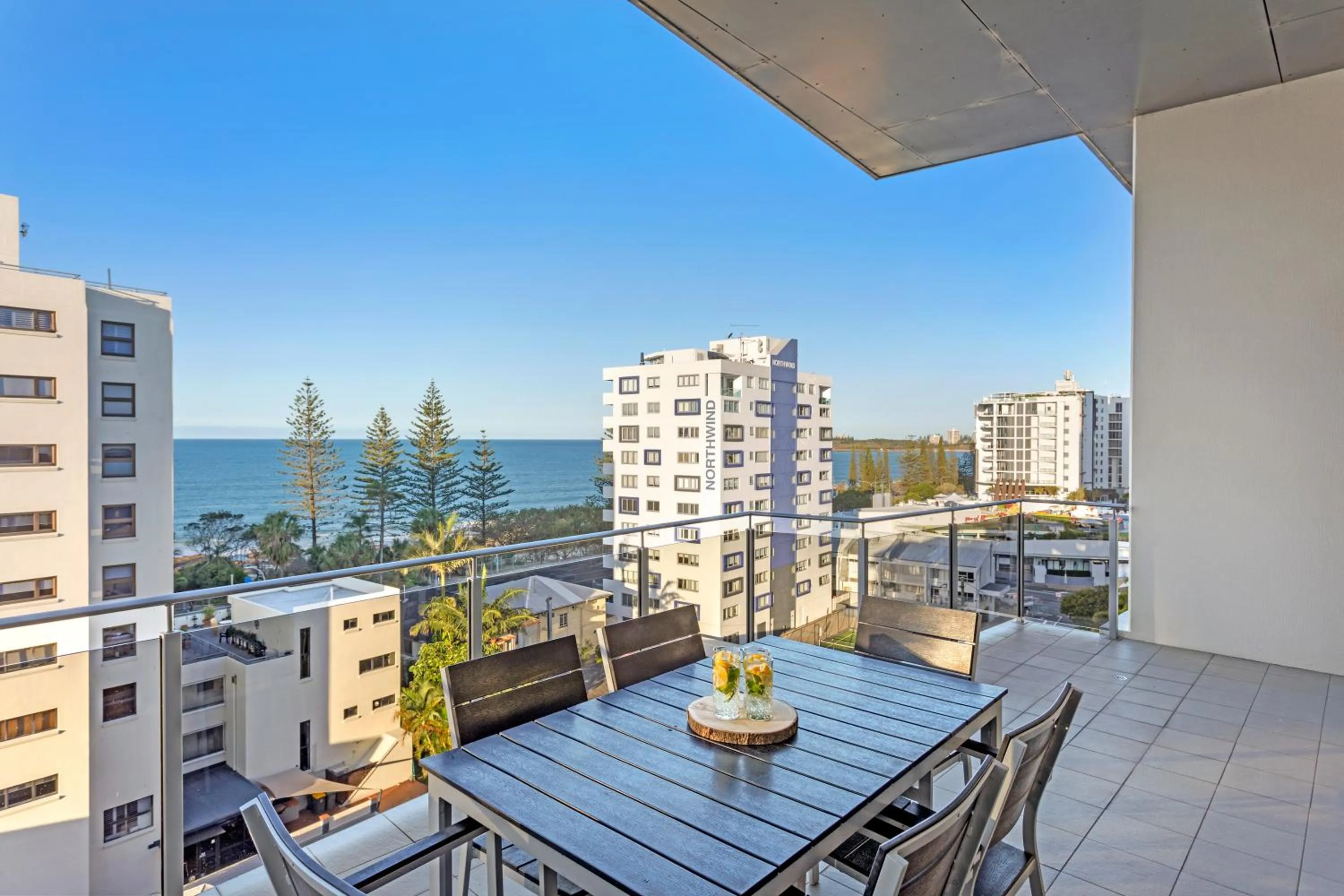 Two-Bedroom Top Floor Ocean View Apartment in Coco Mooloolaba