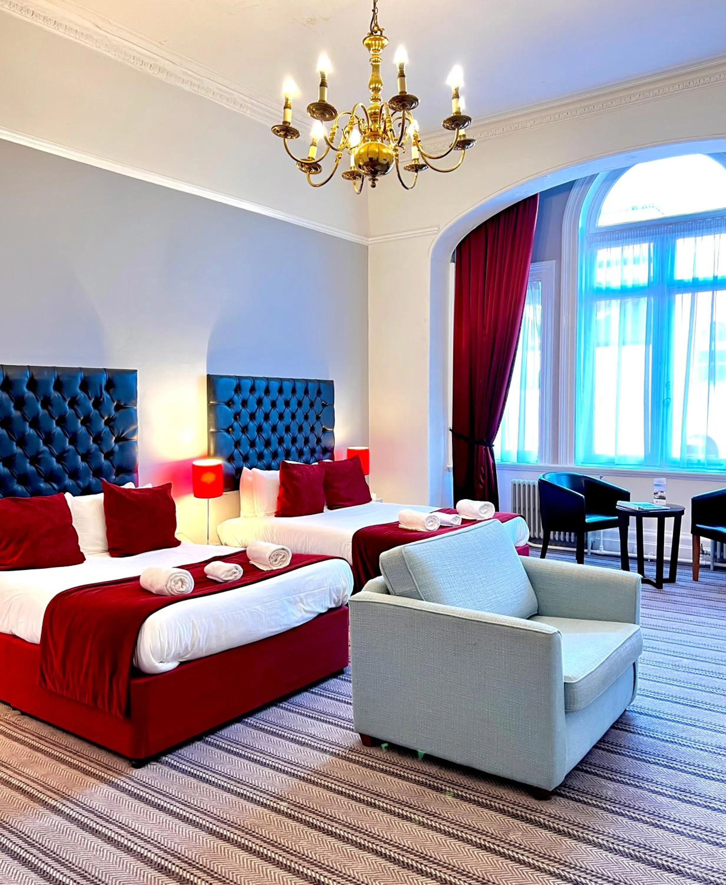 Standard Family Room with One Double Bed and One Single Bed - Non-Smoking in Best Western The Grand Hotel Hartlepool
