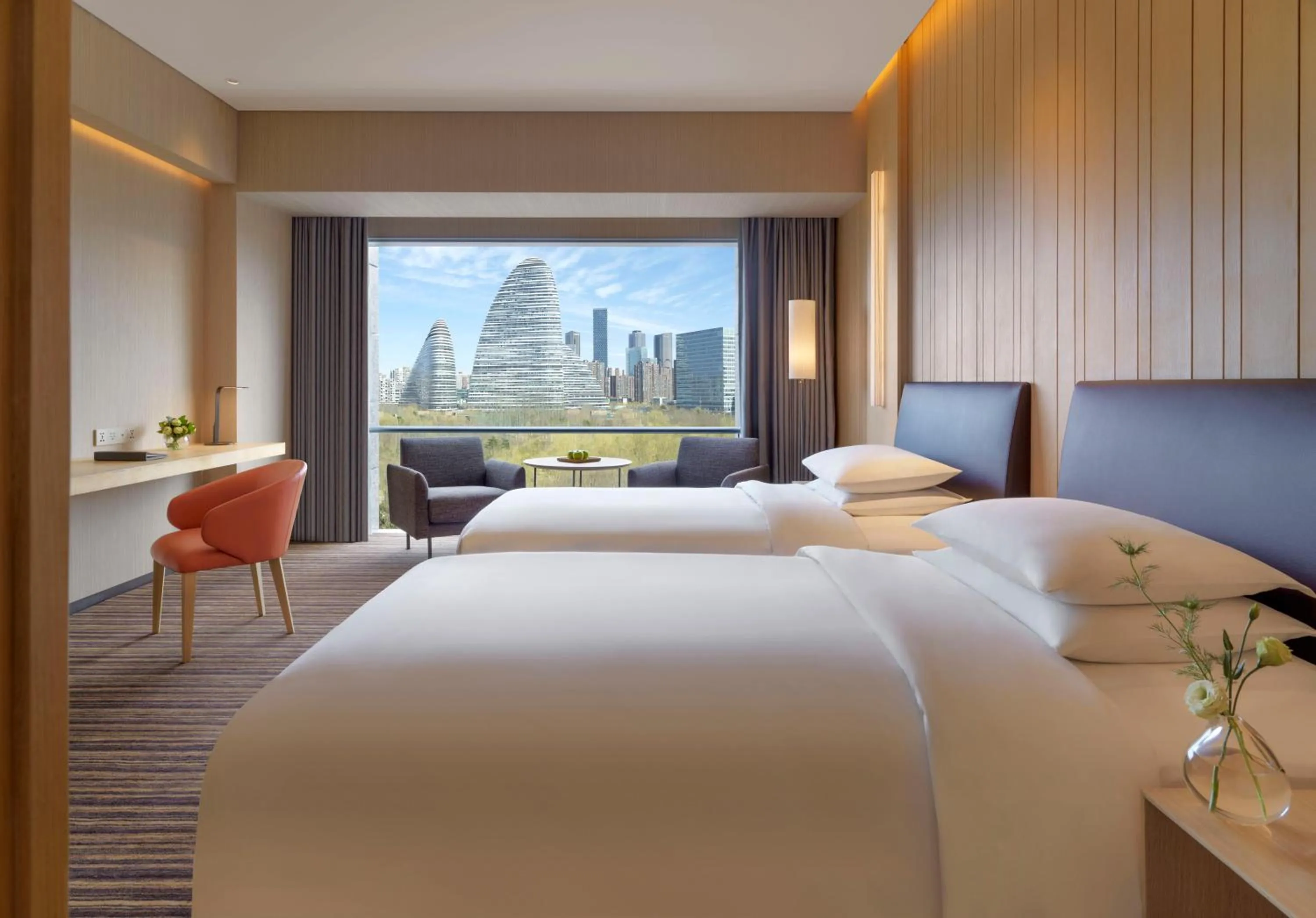 Twin Room with Park View in Hyatt Regency Beijing Wangjing