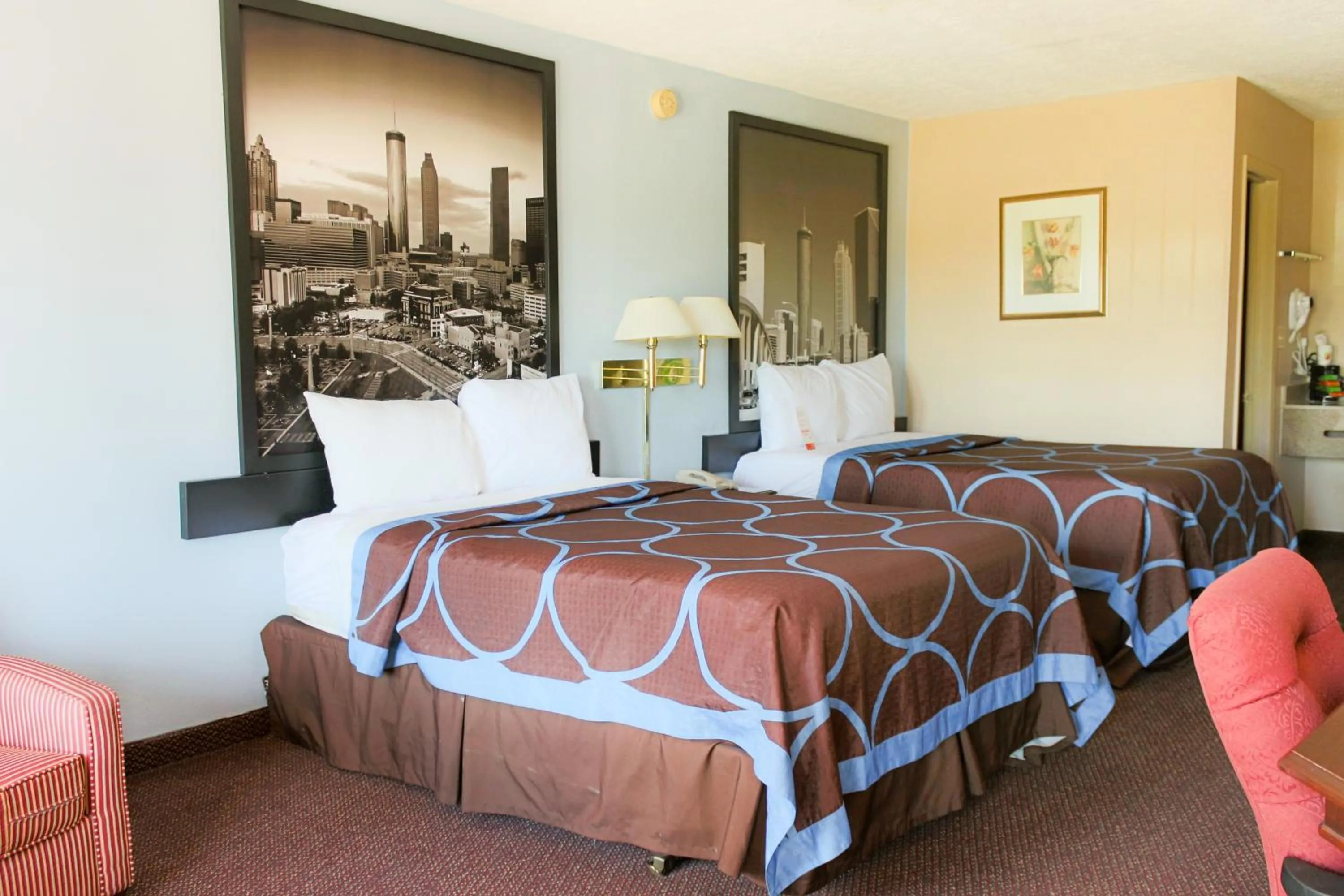 Double Room with Two Double Beds - Smoking in Super 8 by Wyndham College Park/Atlanta Airport West