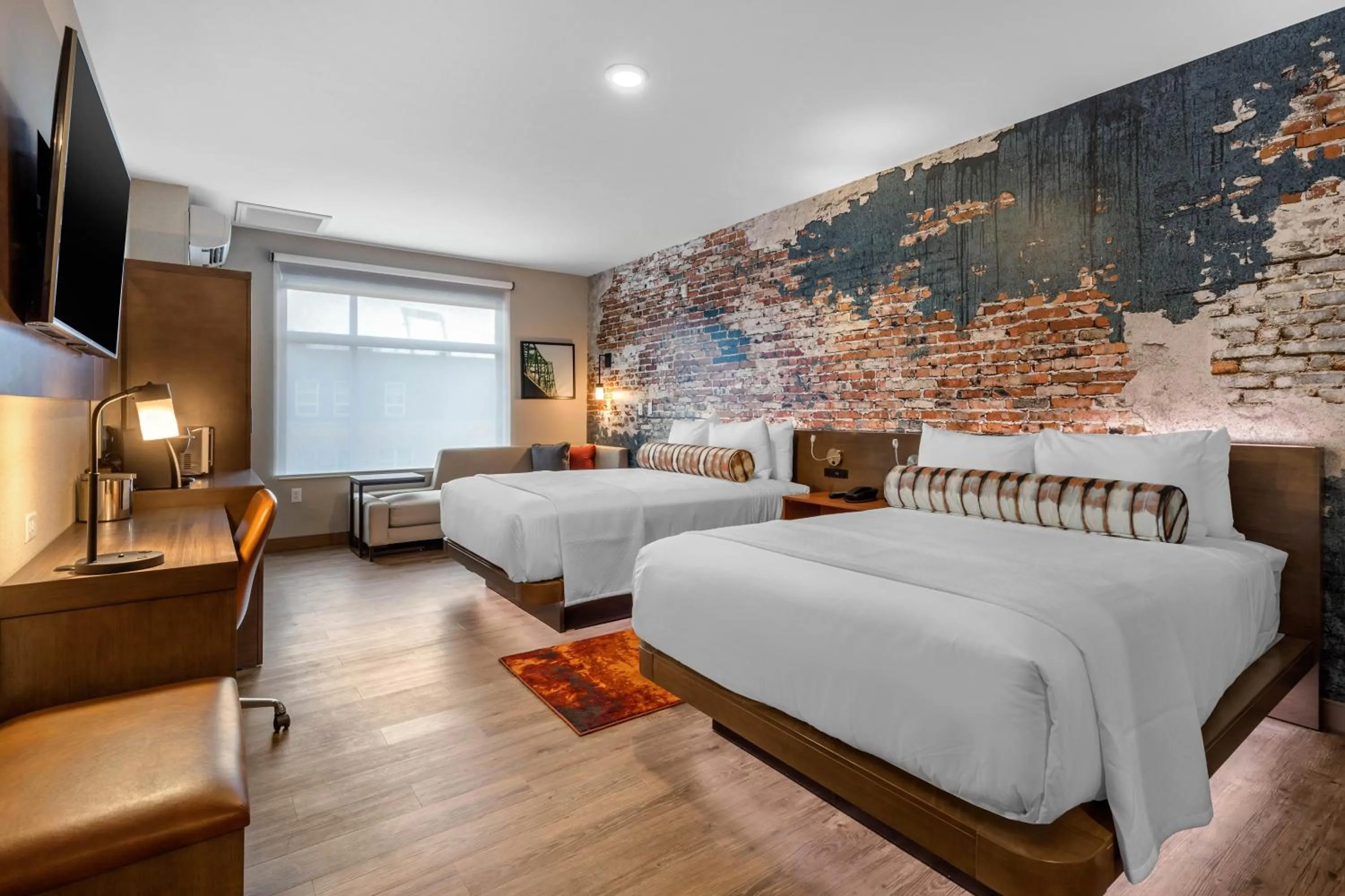 Queen Room with Two Queen Beds and Shower - Accessible/Non-Smoking in Cambria Hotel Omaha Downtown