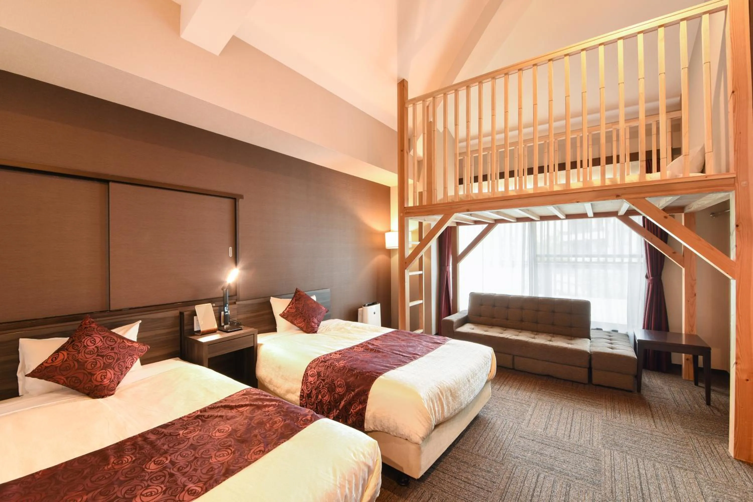 Twin Room with Loft in Arima Onsen Koki