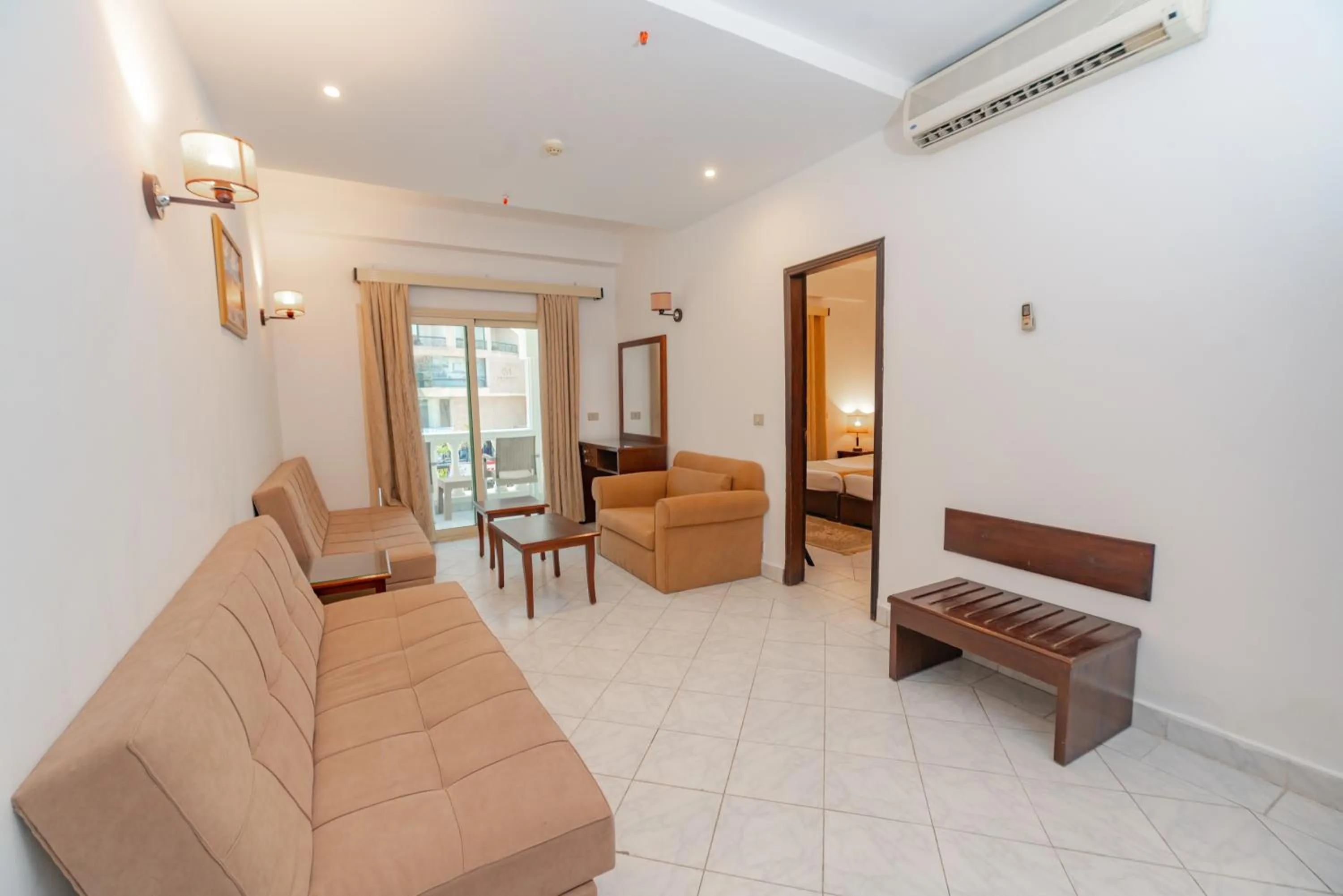Family Room with Street View in MinaMark Beach Resort for Families and Couples Only