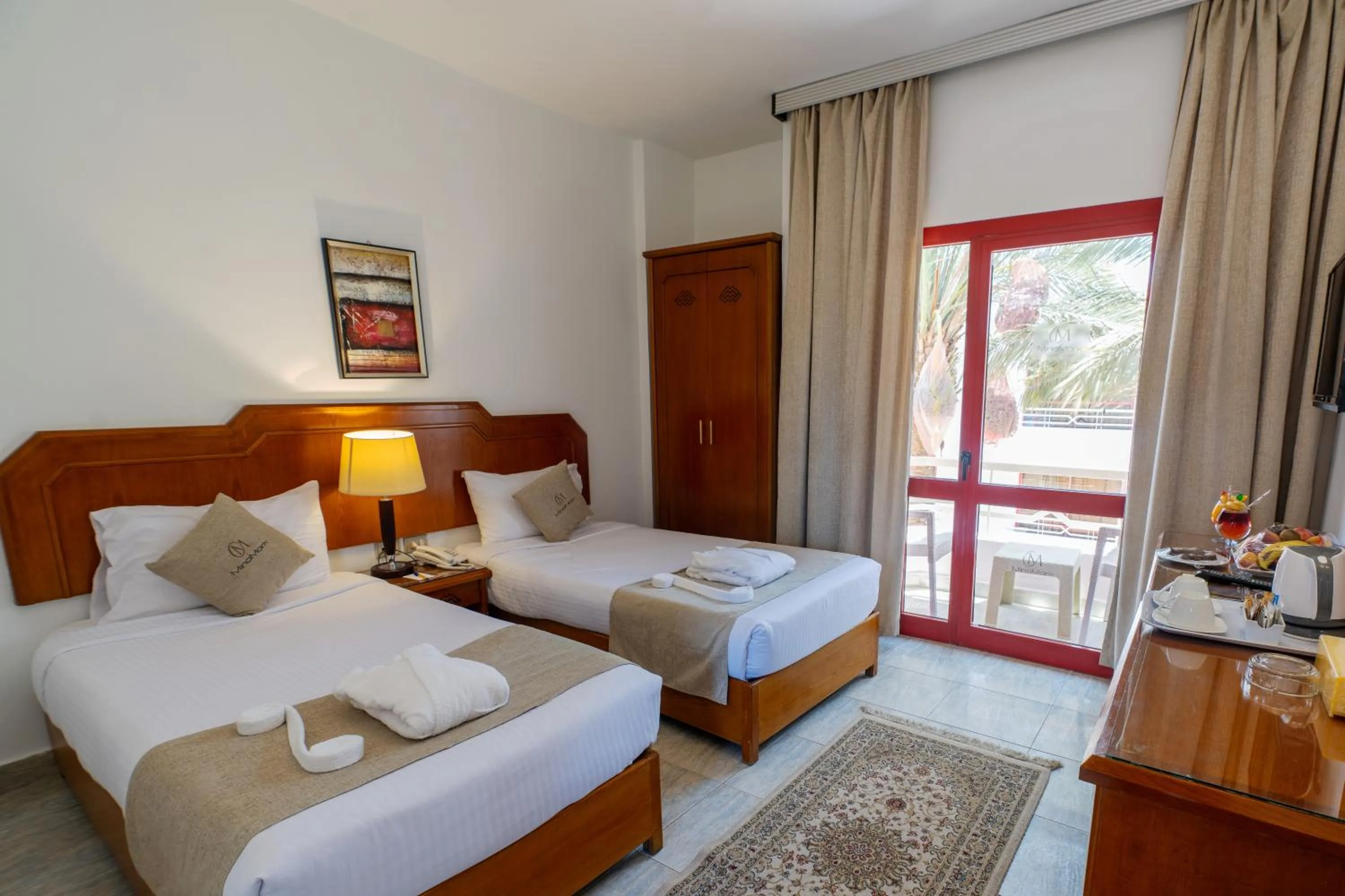 Standard Room with Partial Sea and Garden View in MinaMark Beach Resort for Families and Couples Only