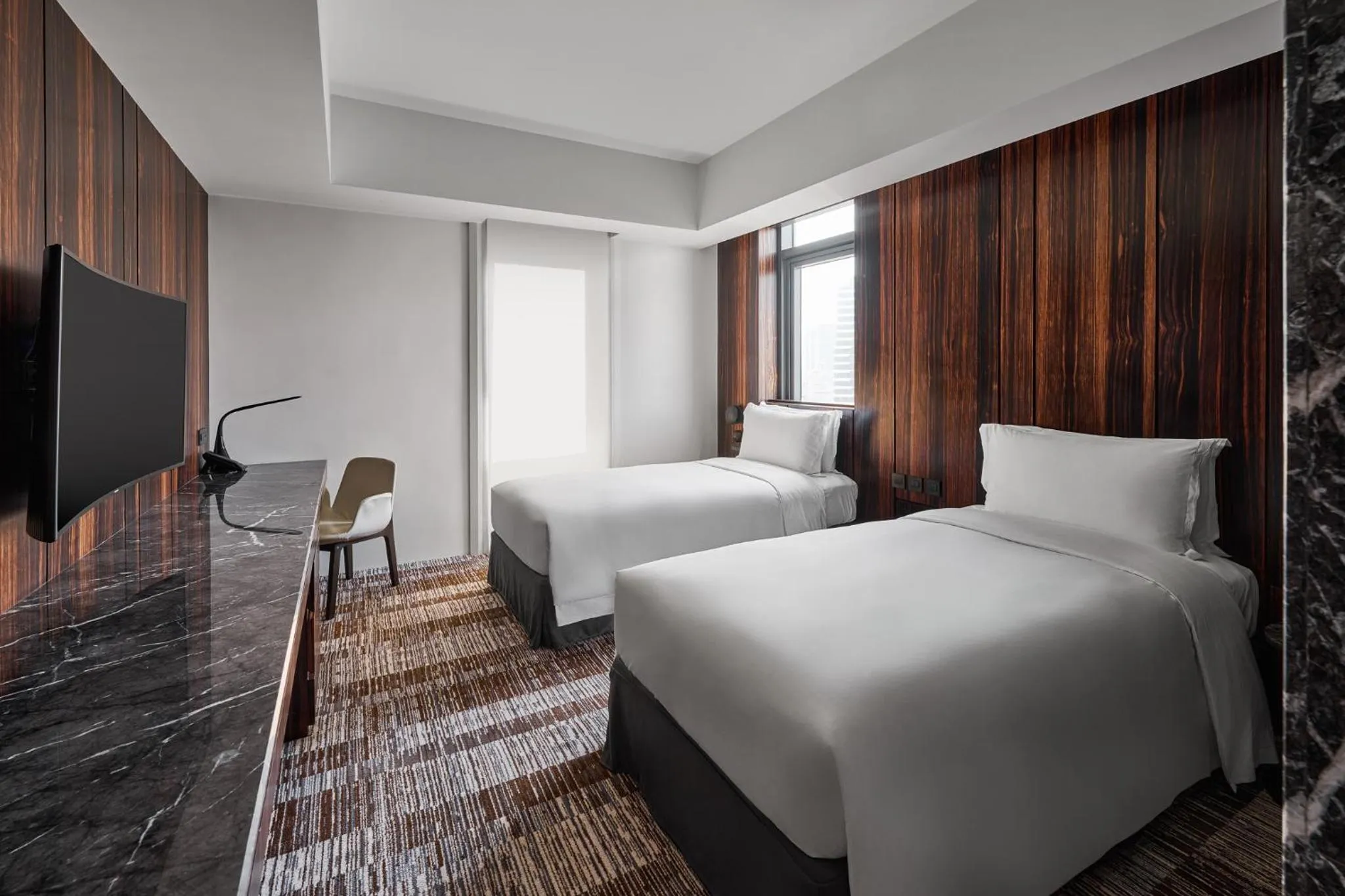 Twin Studio with City View in Suz & Catorze Taipei, a Tribute Portfolio Hotel