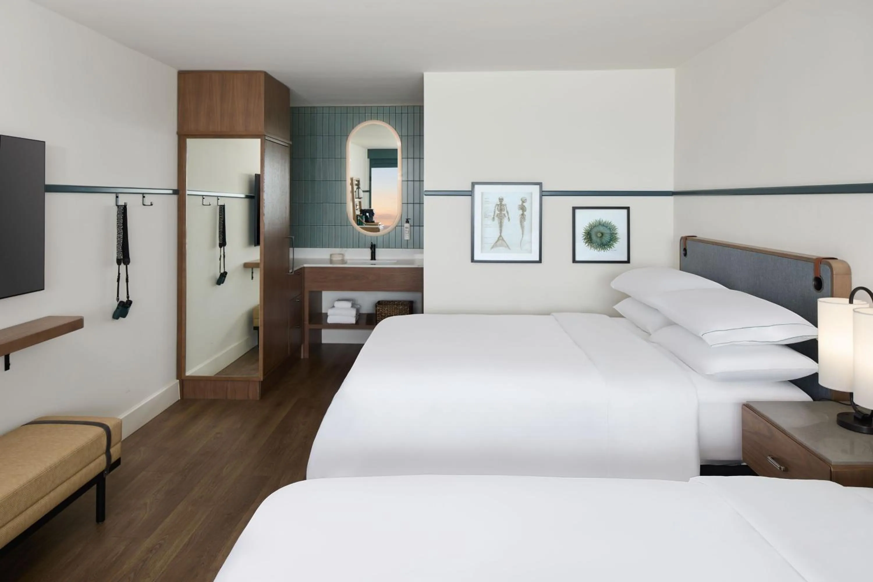 Standard Queen Room with Two Queen Beds - Hearing Accessible in Monterey Beach Hotel, a Tribute Portfolio Hotel