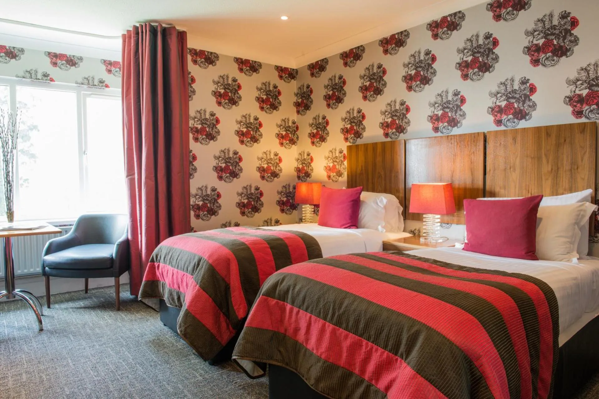 Twin Room in The Coed-Y-Mwstwr Hotel