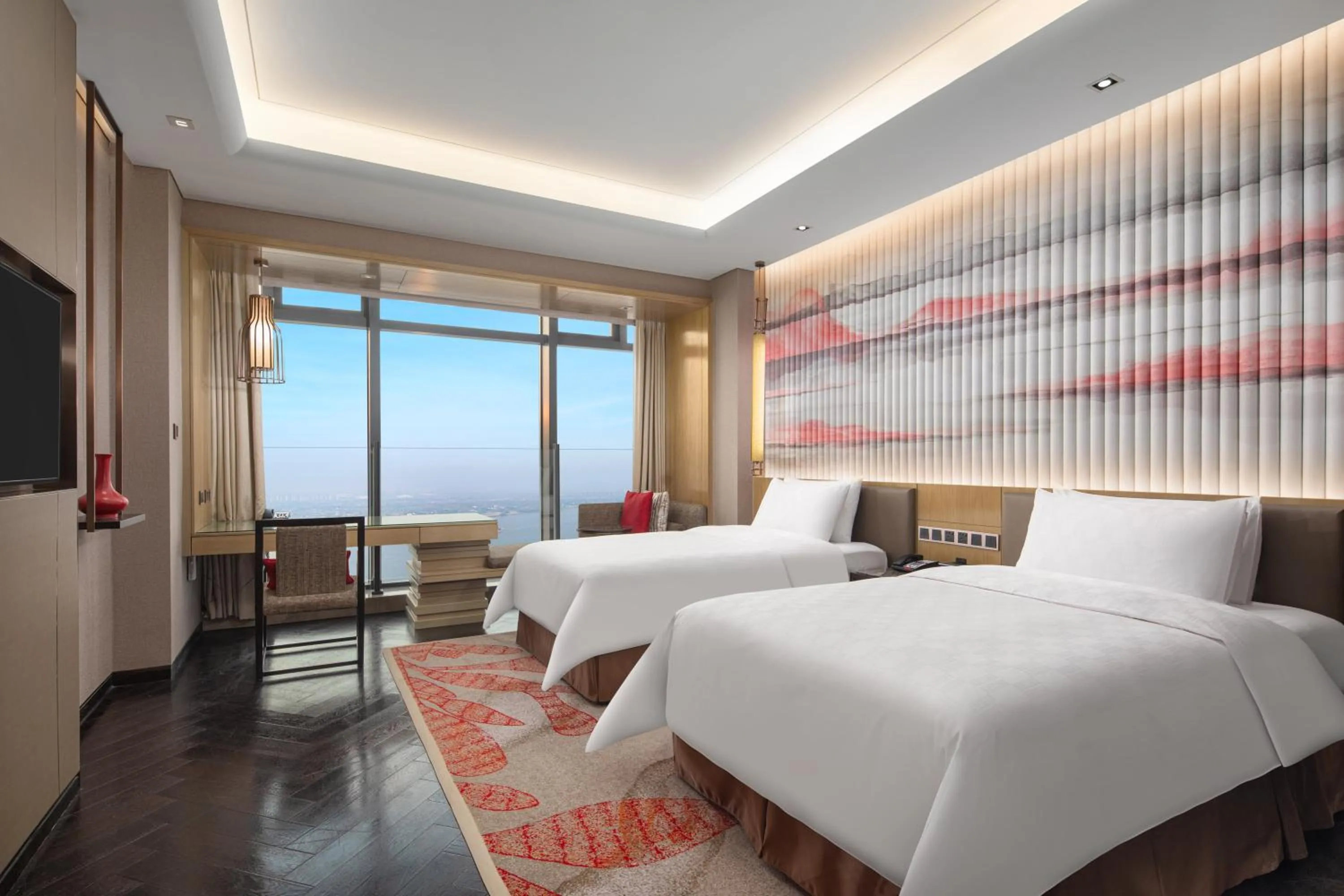 Standard Room with Two Twin Beds - River View Smoking  in HUALUXE Wuhu