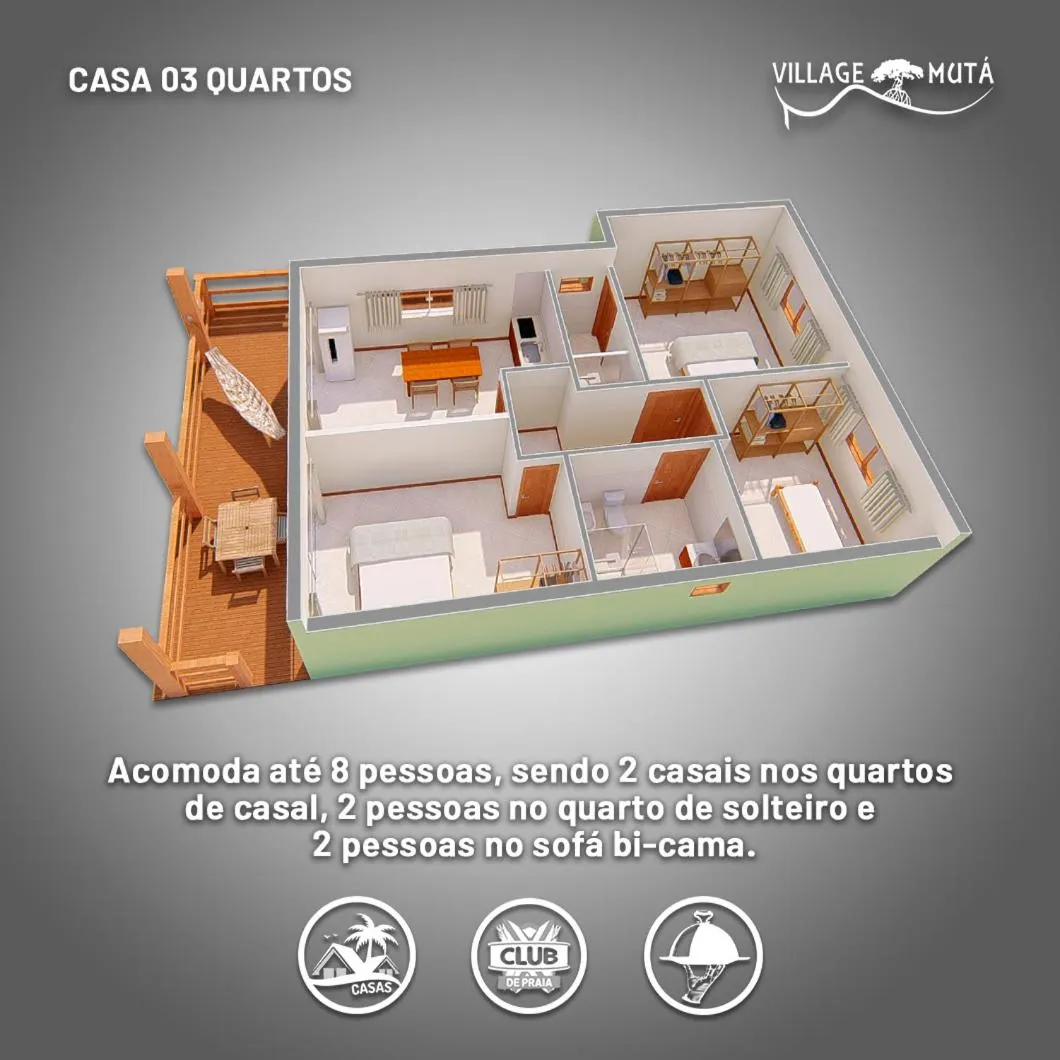 Three-Bedroom Apartment in Village Muta