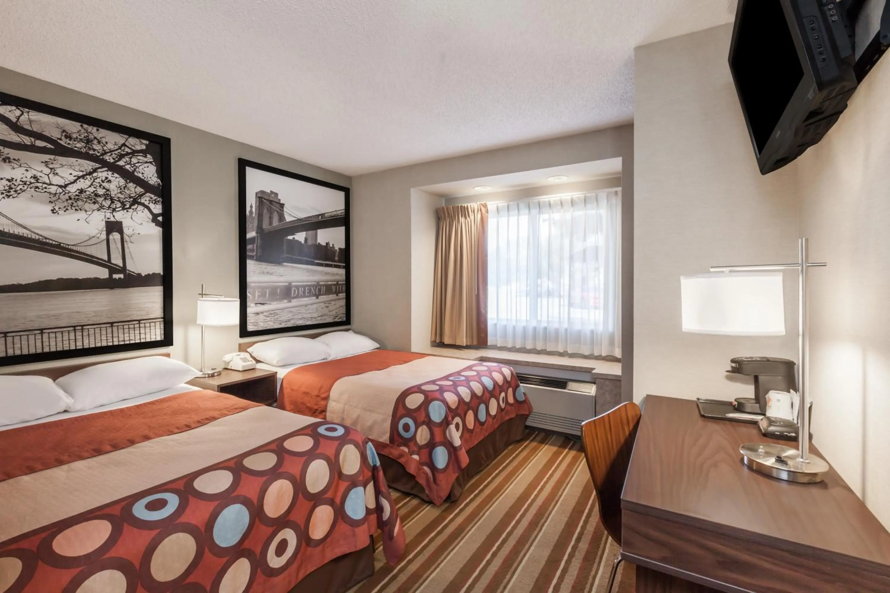 Double Room with Two Double Beds - Smoking in Super 8 by Wyndham Schenectady/Albany Area