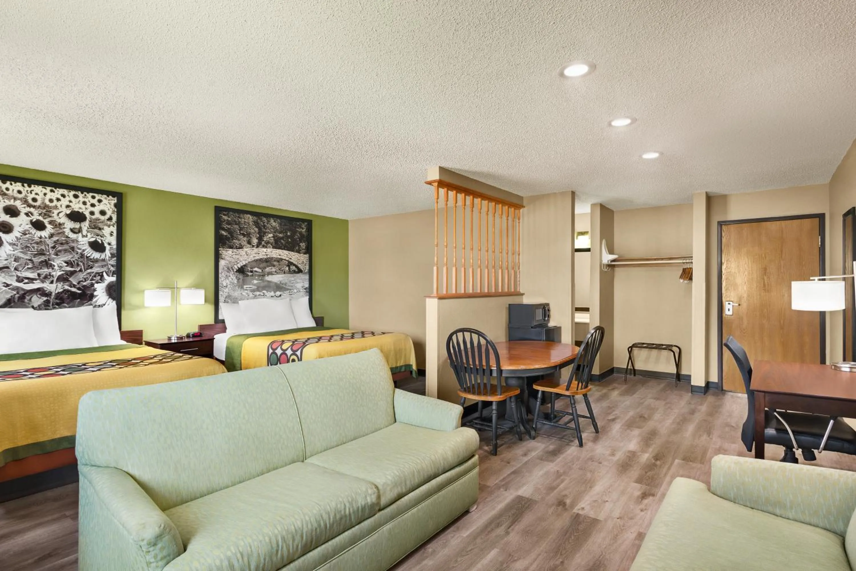 Queen Suite with Two Queen Beds - Non-Smoking in Super 8 by Wyndham Ankeny/Des Moines Area