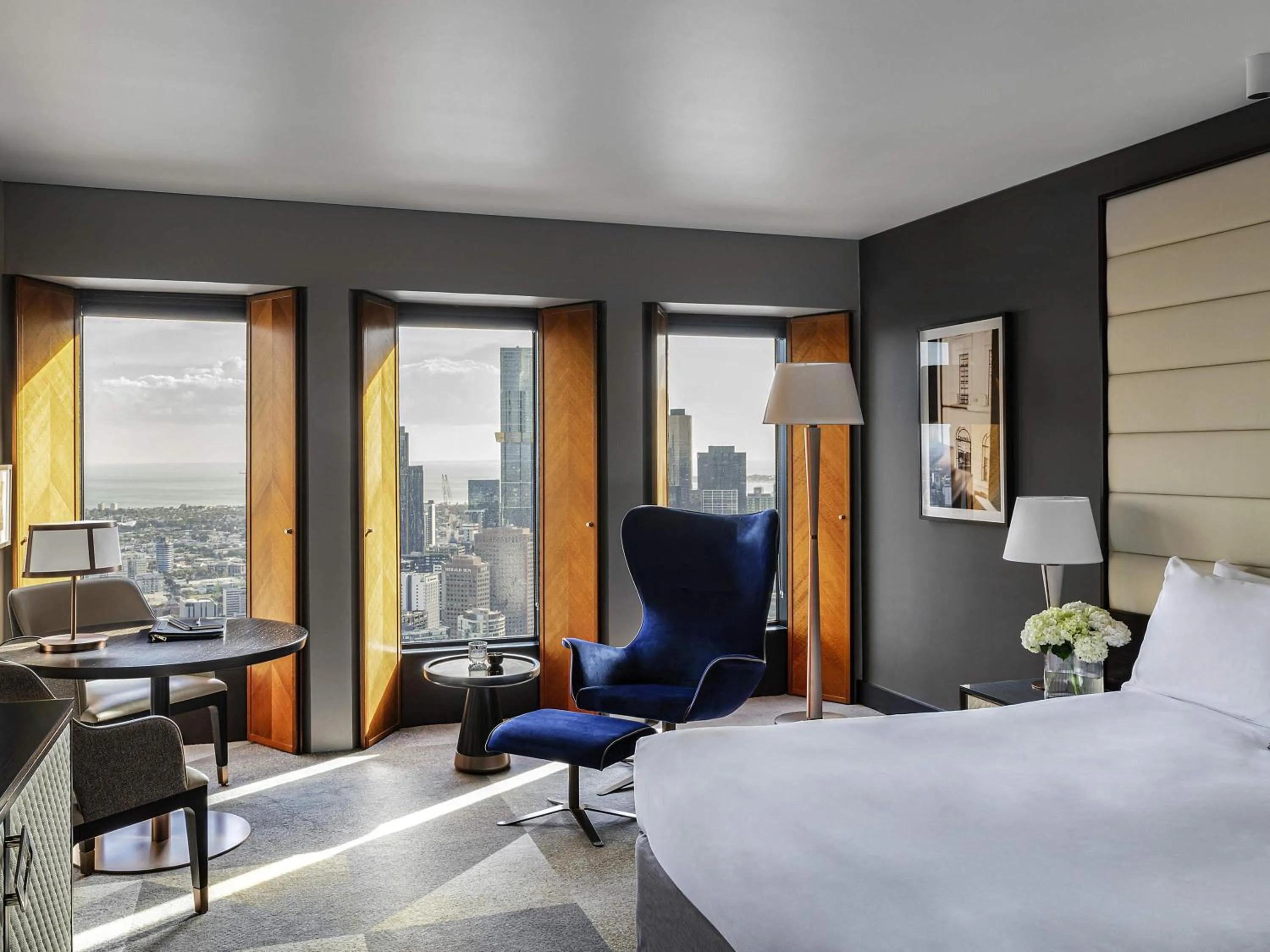 Superior King Room with Bay and River View in Sofitel Melbourne On Collins