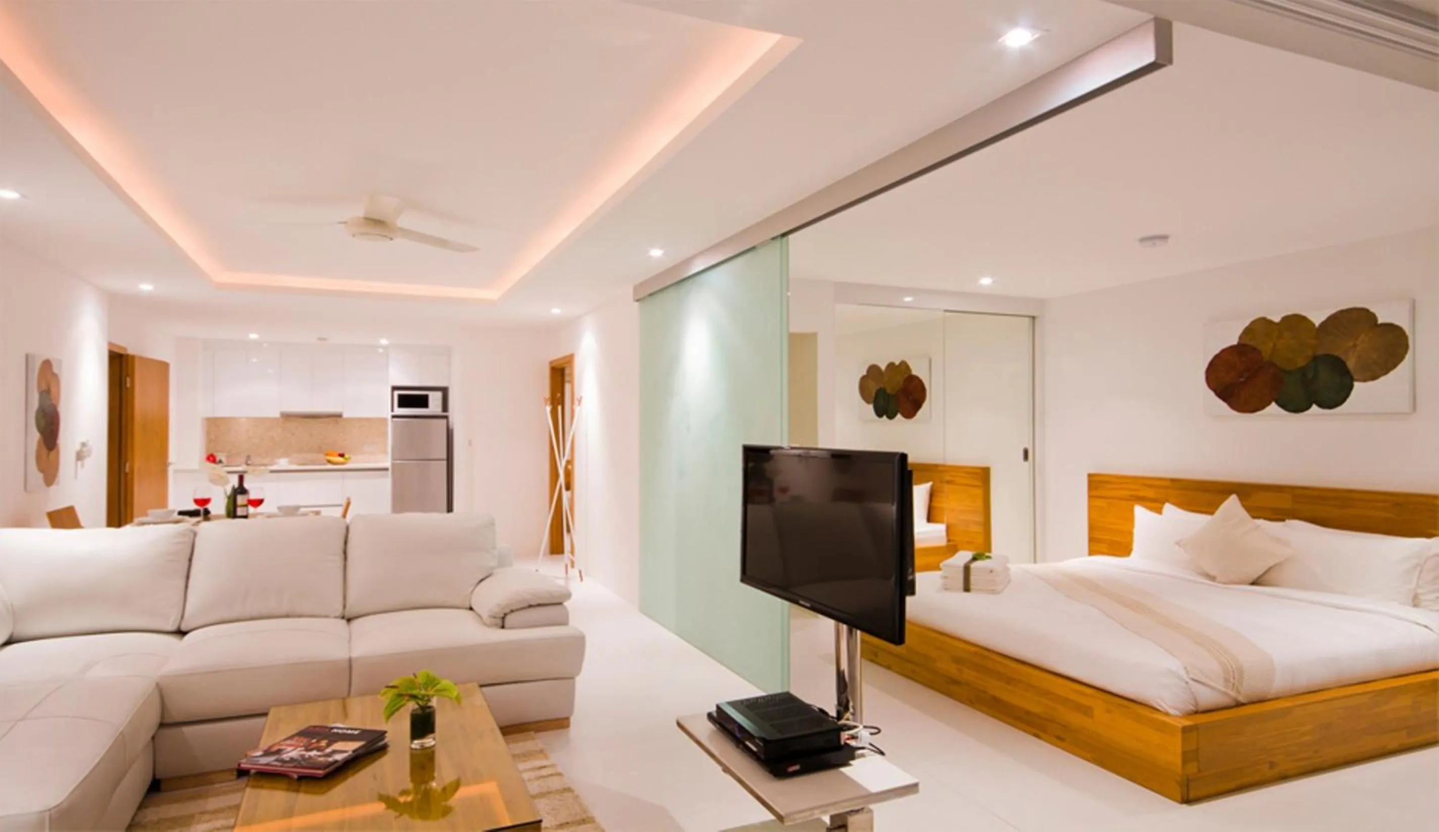 Two-Bedroom Apartment with Ocean View in Code Samui Hotel