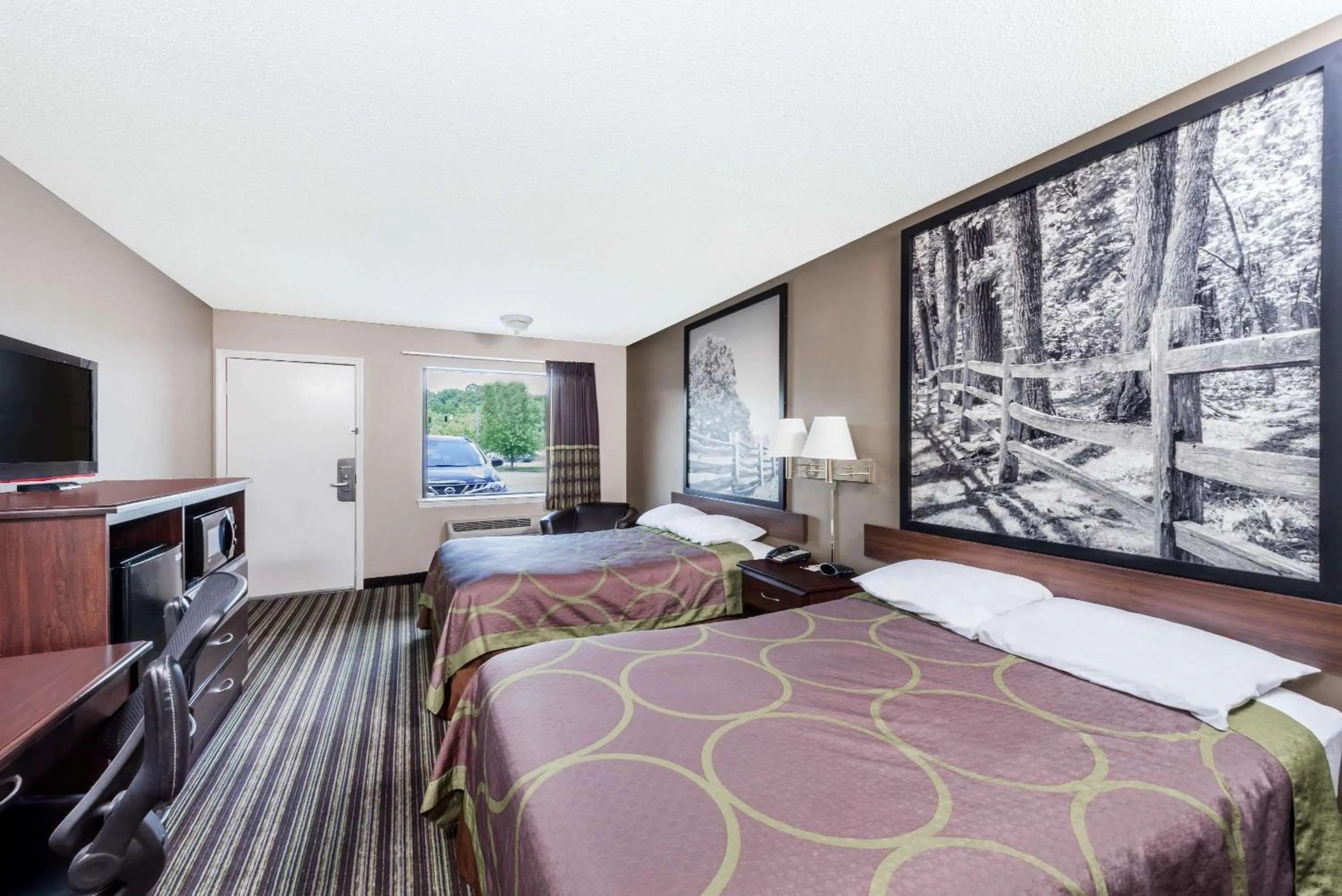 Double Room with Two Double Beds - Smoking in Super 8 by Wyndham Chattanooga Ooltewah