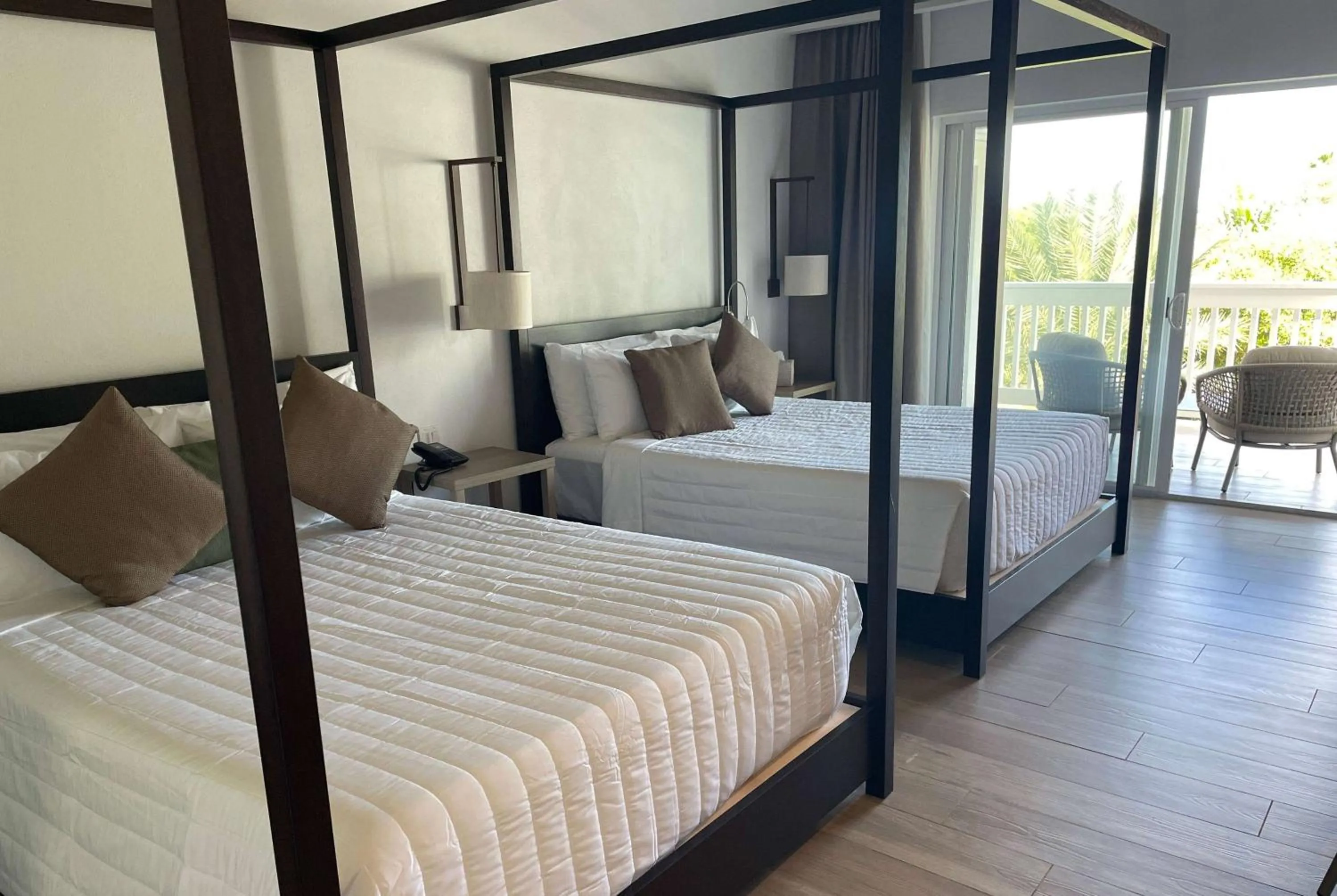 Queen Studio with Two Queen Beds - Mini Pool Side in Wyndham Tortola BVI Lambert Beach Resort