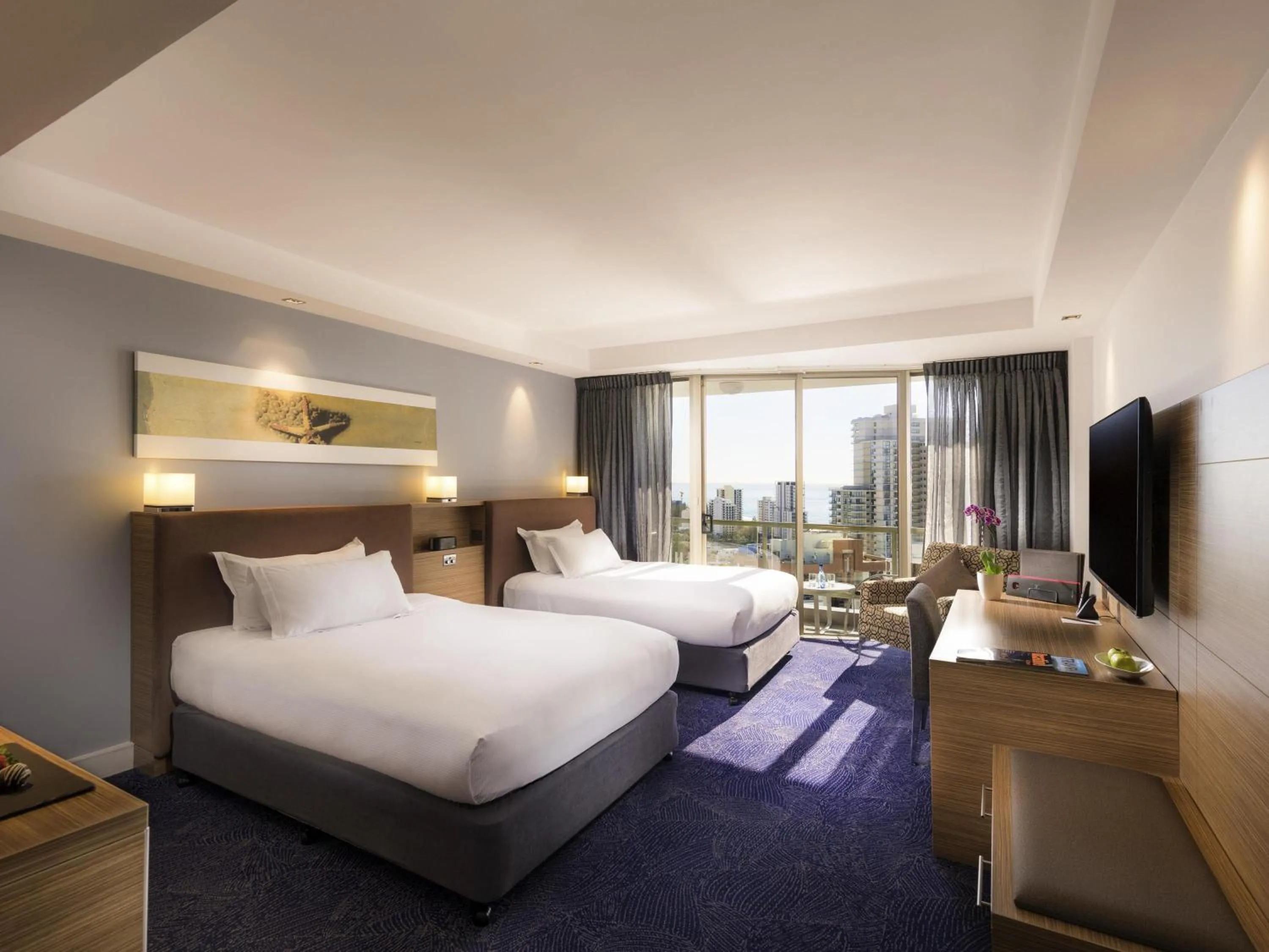 SUPERIOR ROOM, 2 Double Beds, Ocean Views in Sofitel Gold Coast Broadbeach