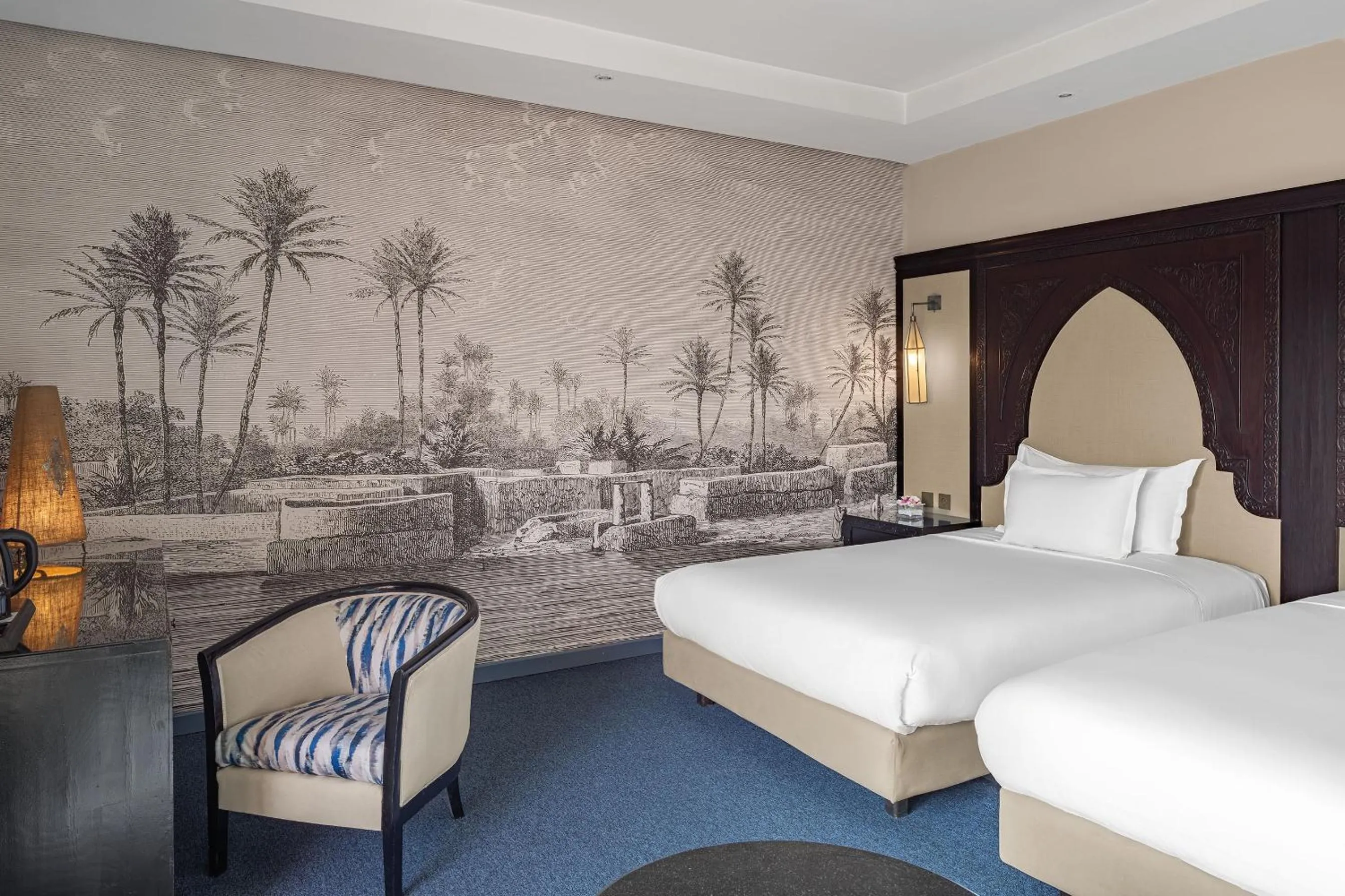 Twin Room with Pool View in Grand Plaza Marrakech