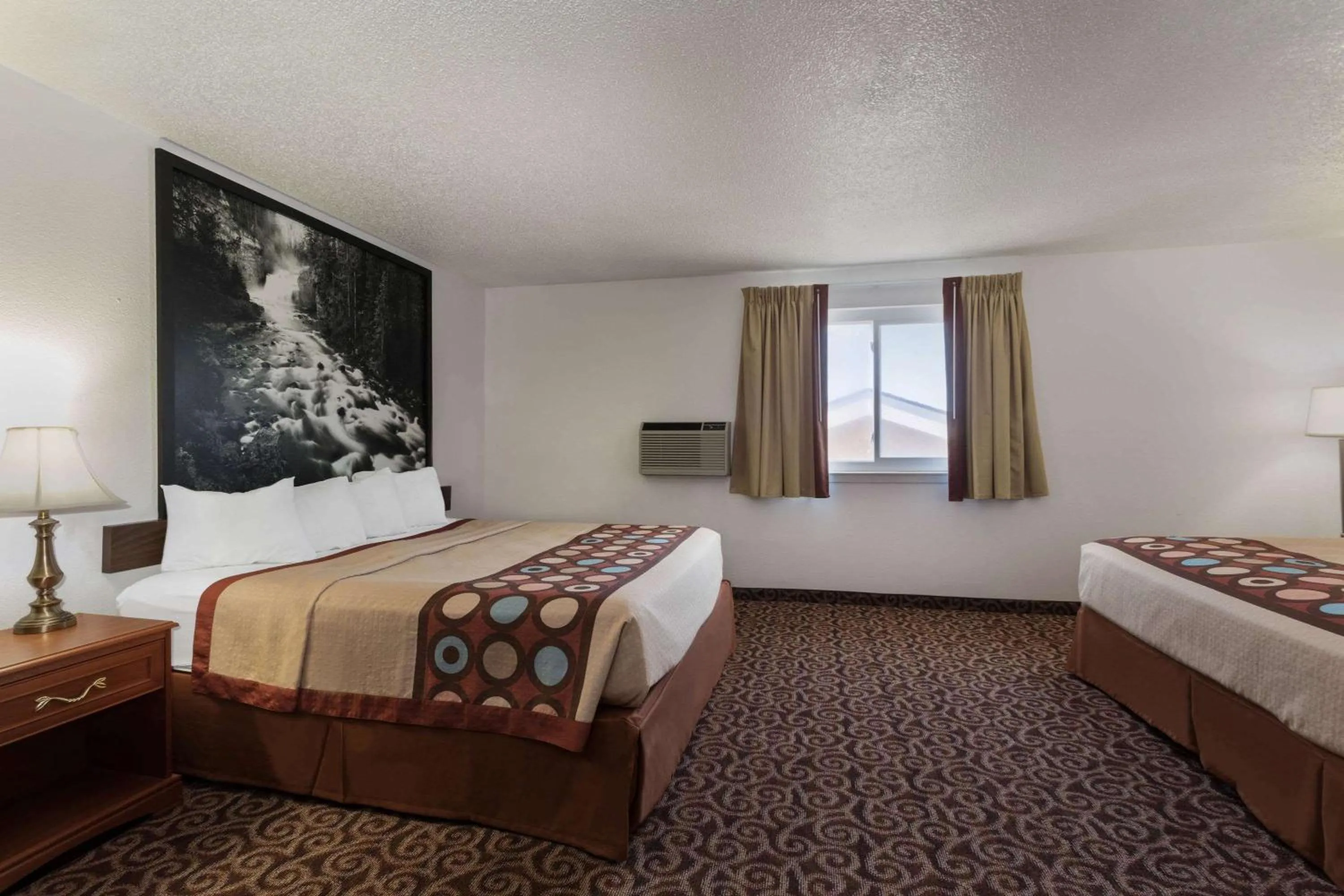 King Room with Two King Beds - Non-Smoking in Super 8 by Wyndham Gillette