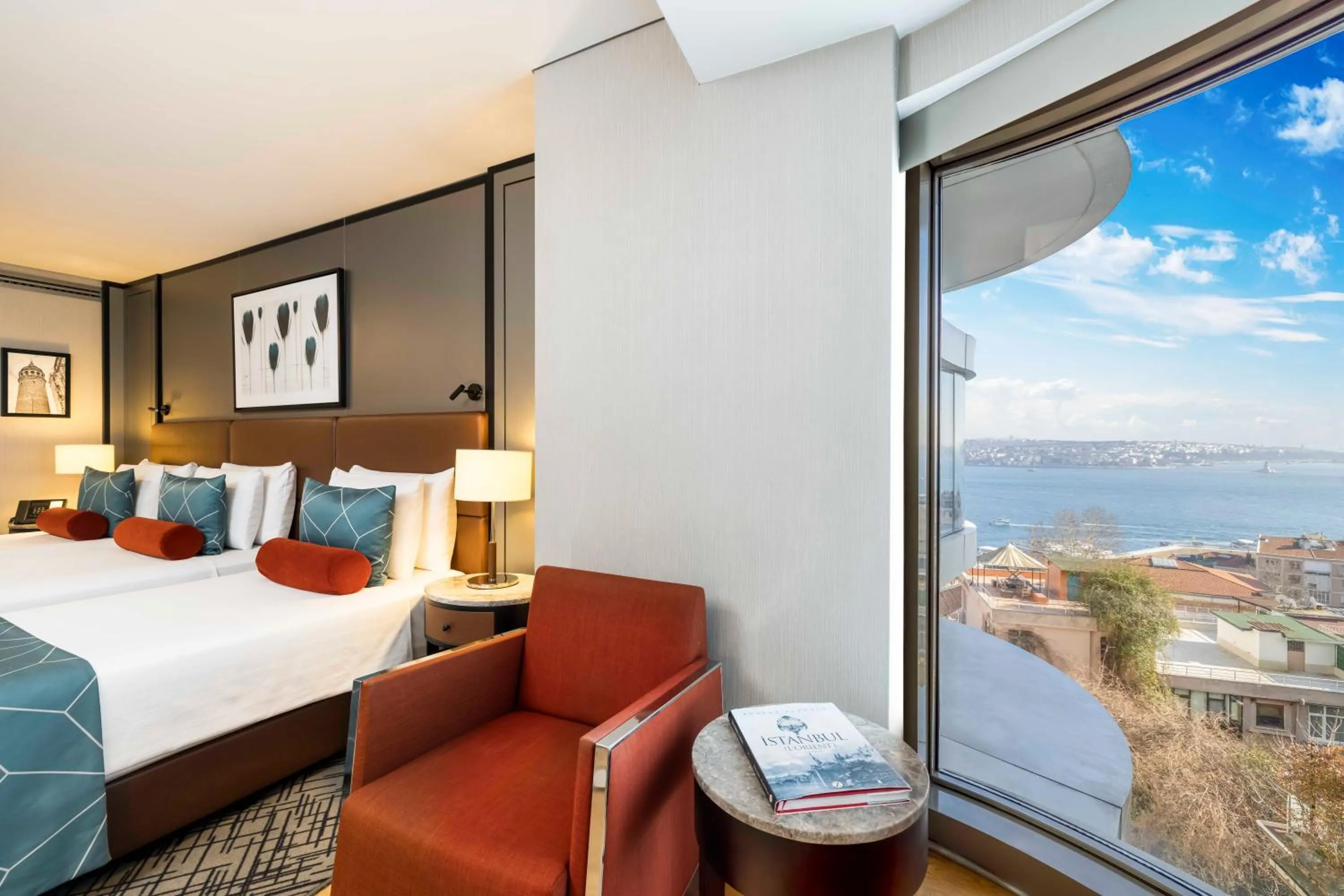 Deluxe Triple Partial Sea View Room in Opera Hotel Bosphorus - Preferred Hotels and Resorts
