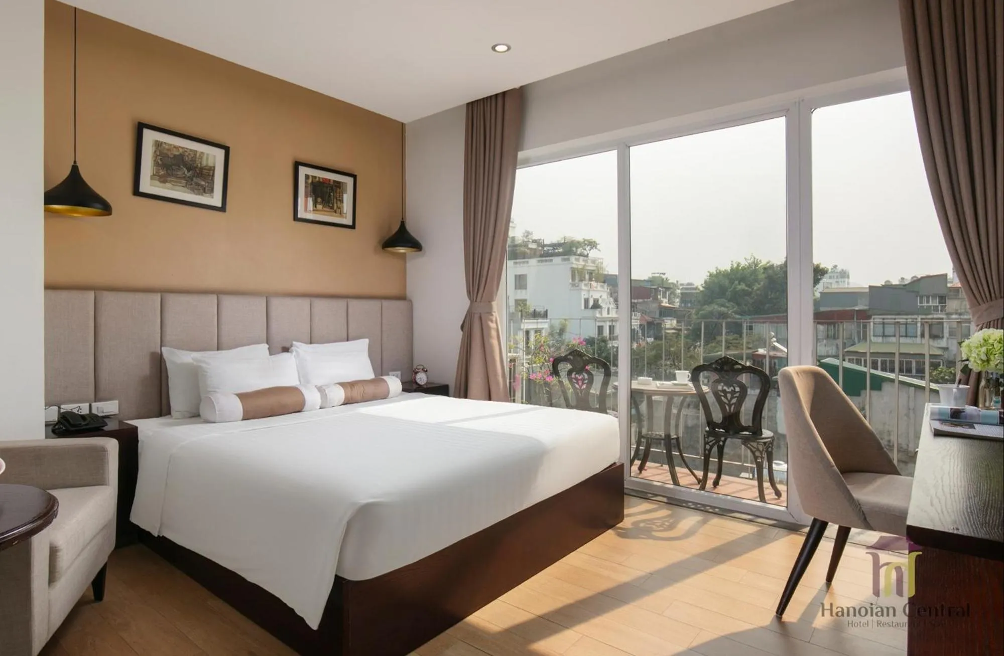 Deluxe Double Room with Balcony - single occupancy in Hanoian Central Hotel & Spa