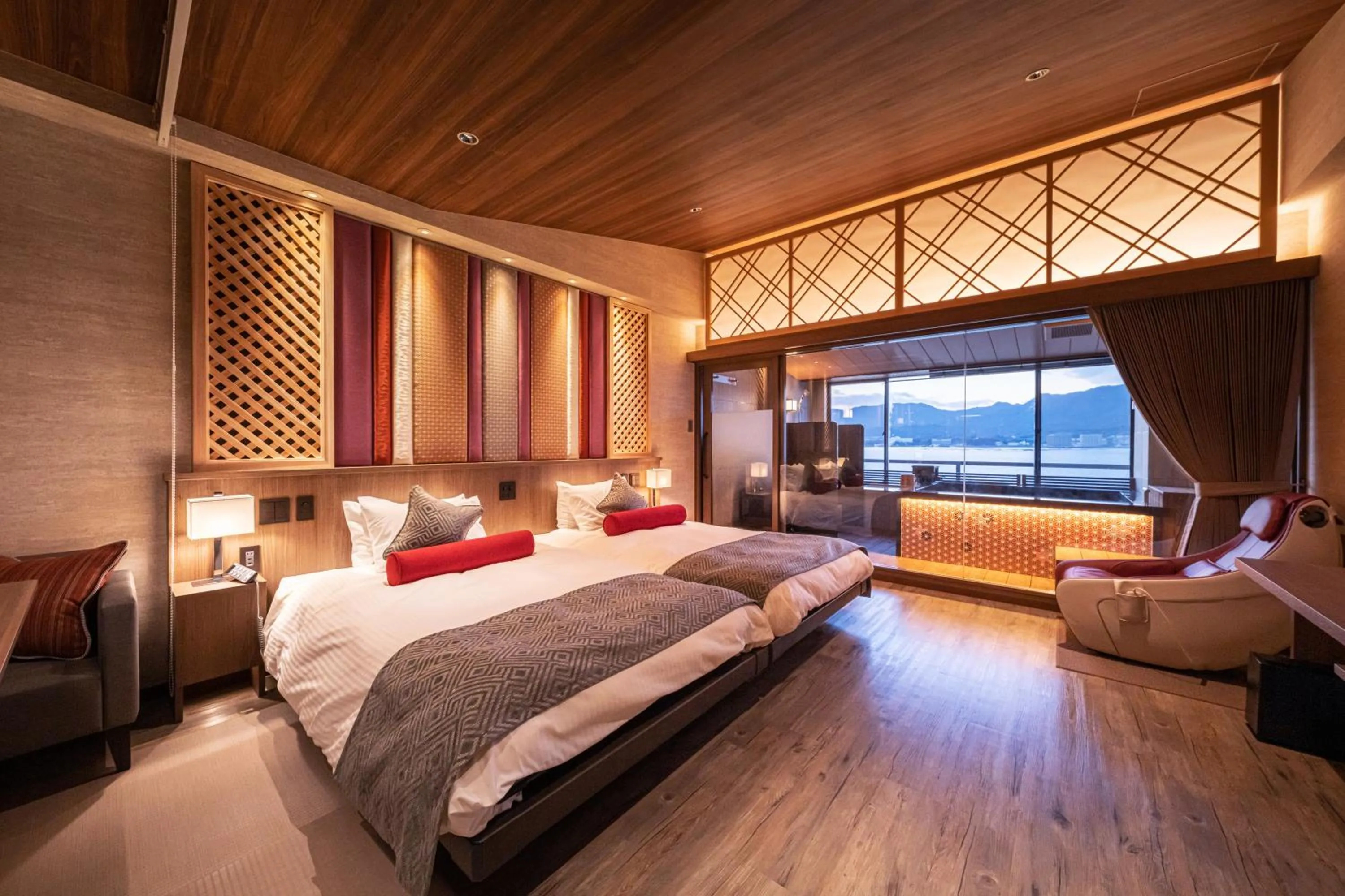 Twin Room with Private External Bathroom in Kinsuikan