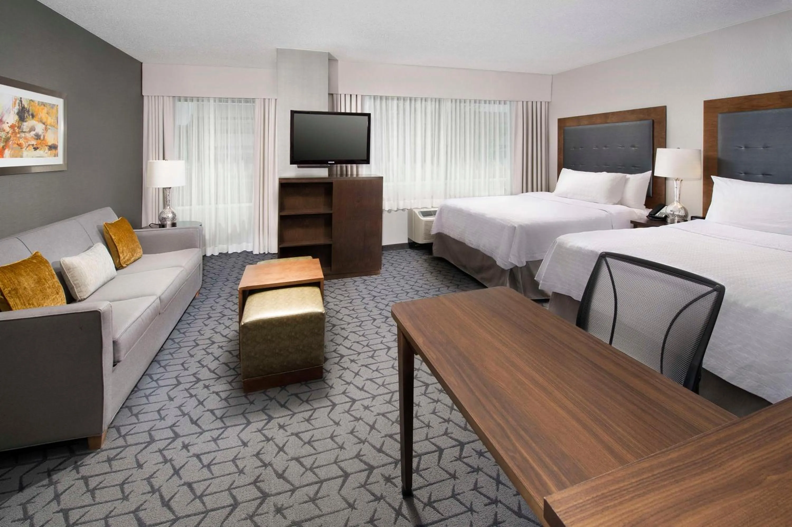 Queen Studio with Two Queen Beds - Mobility Access/Non-Smoking in Homewood Suites by Hilton Gaithersburg/Washington, DC North