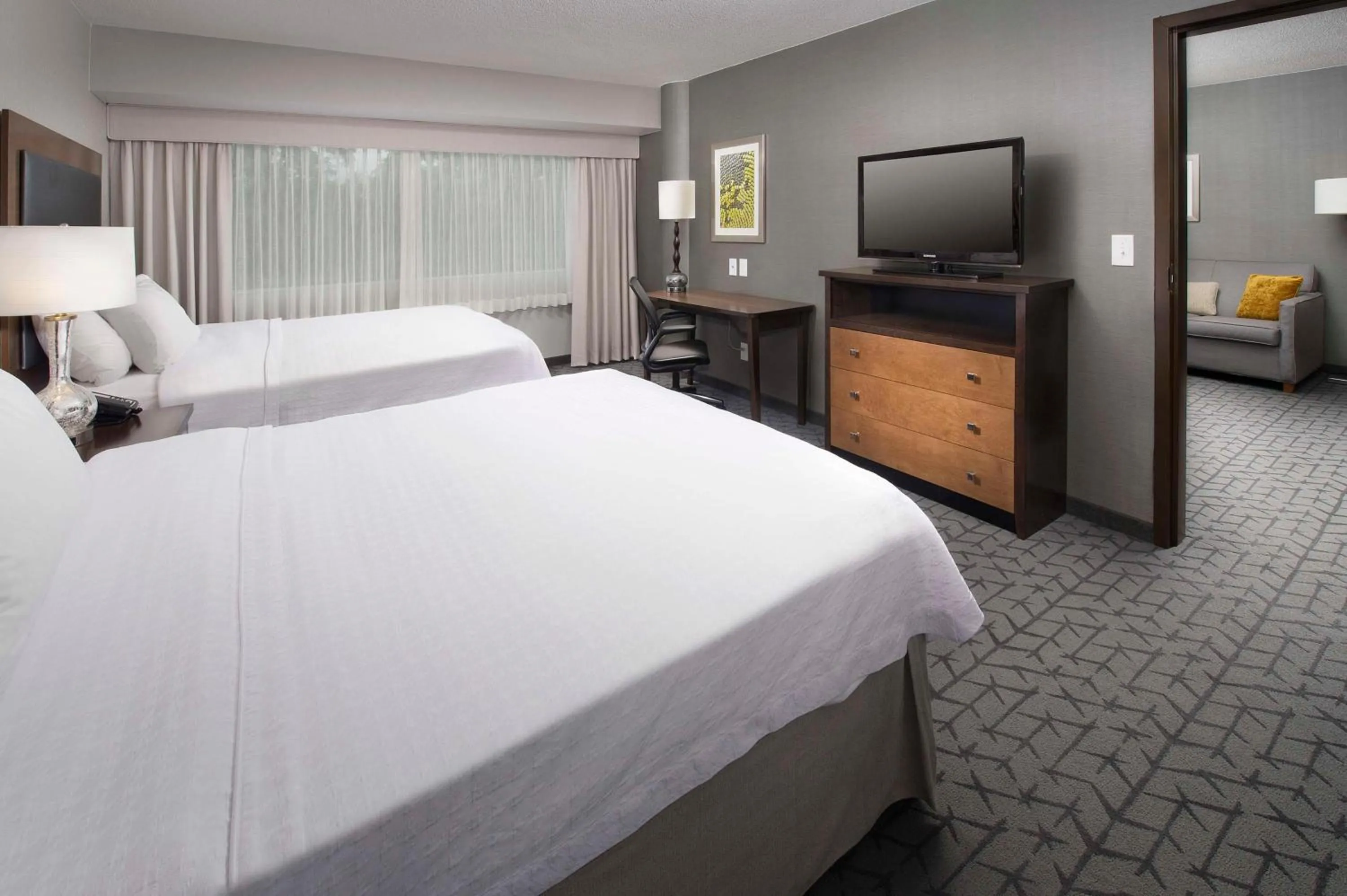 Queen Suite with Two Queen Beds - Hearing Access/Non-Smoking in Homewood Suites by Hilton Gaithersburg/Washington, DC North