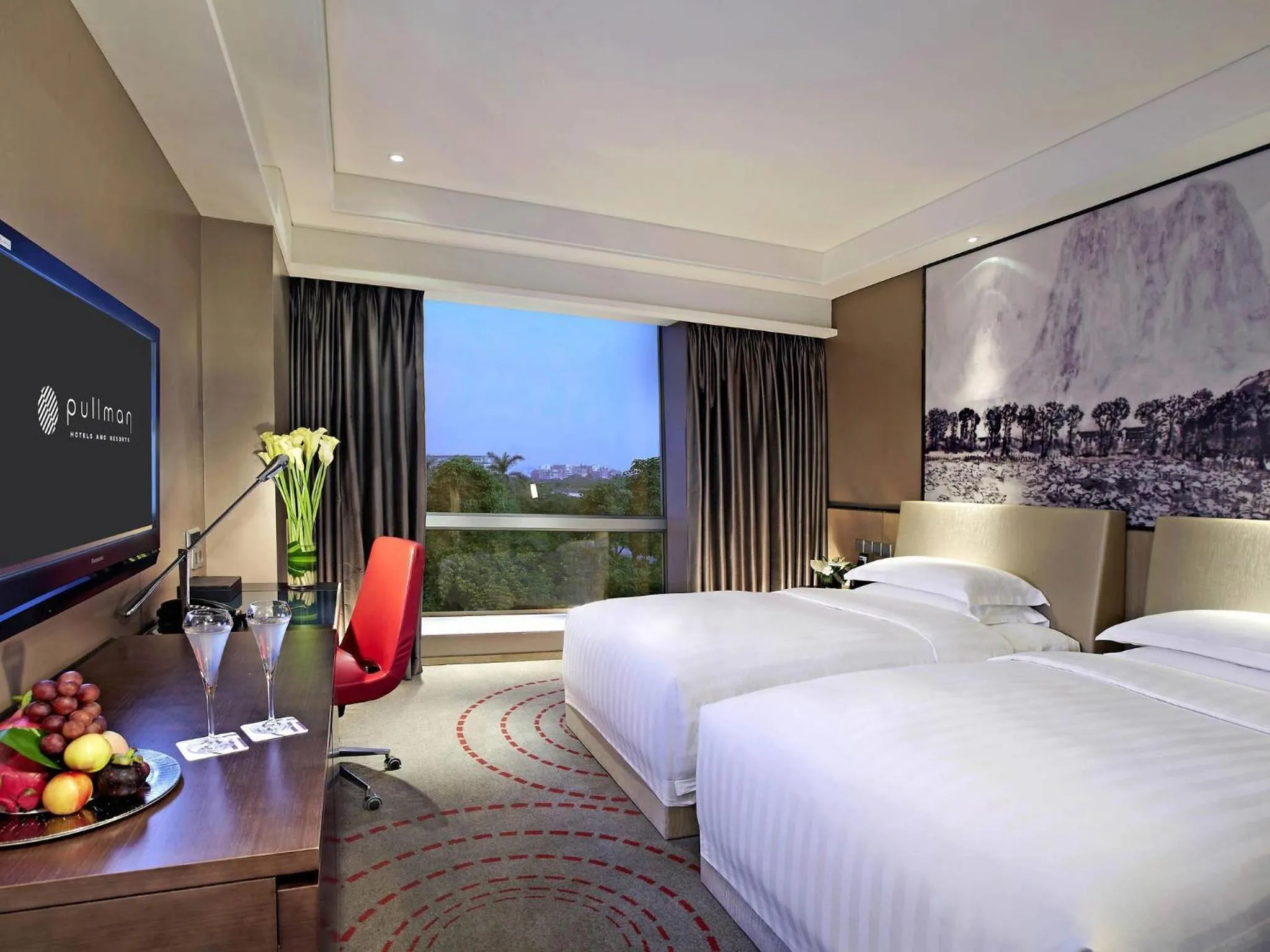 Superior Twin Room with Park View in Pullman Xiamen Powerlong